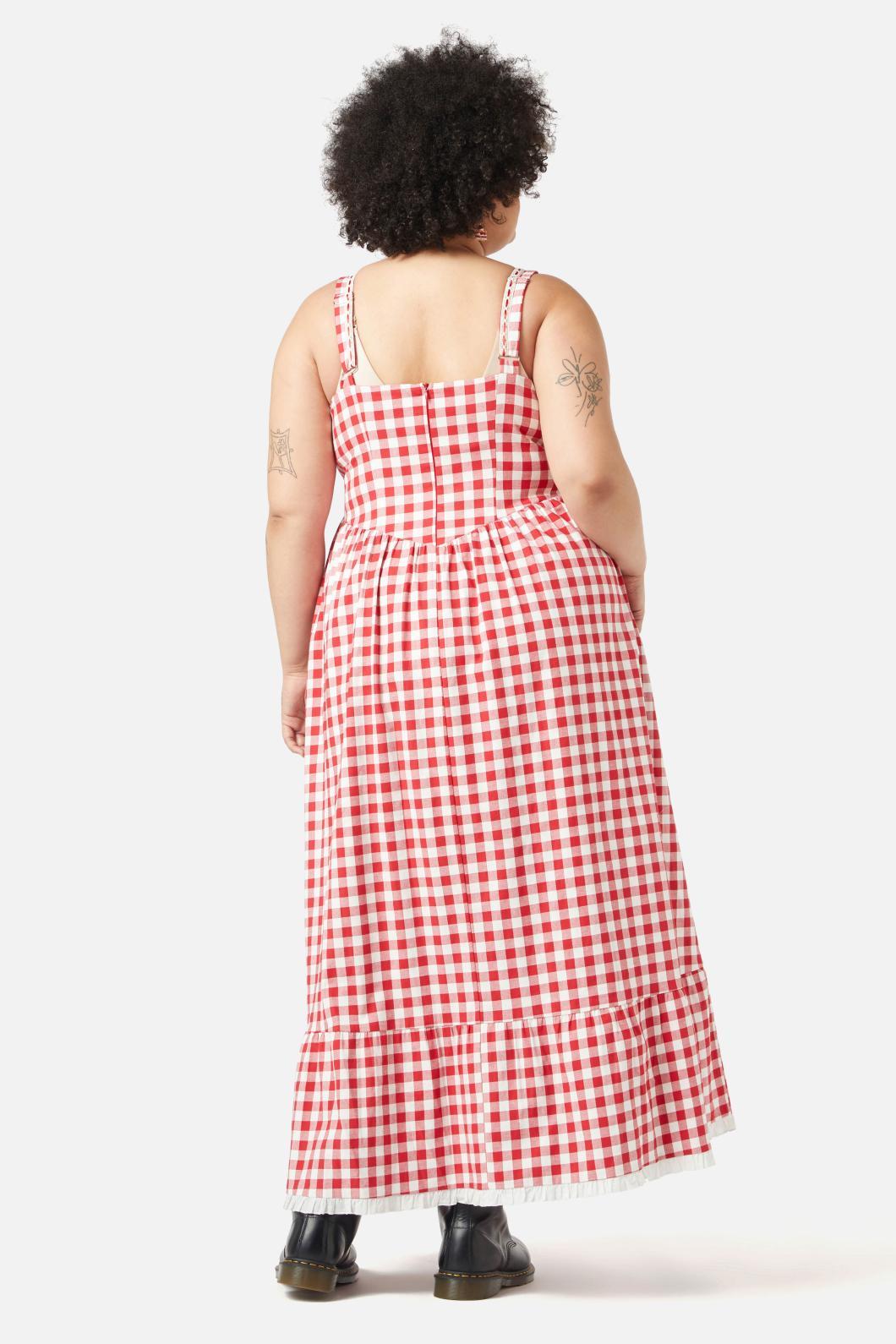 Curve Jam Gingham Corset Dress Product Image