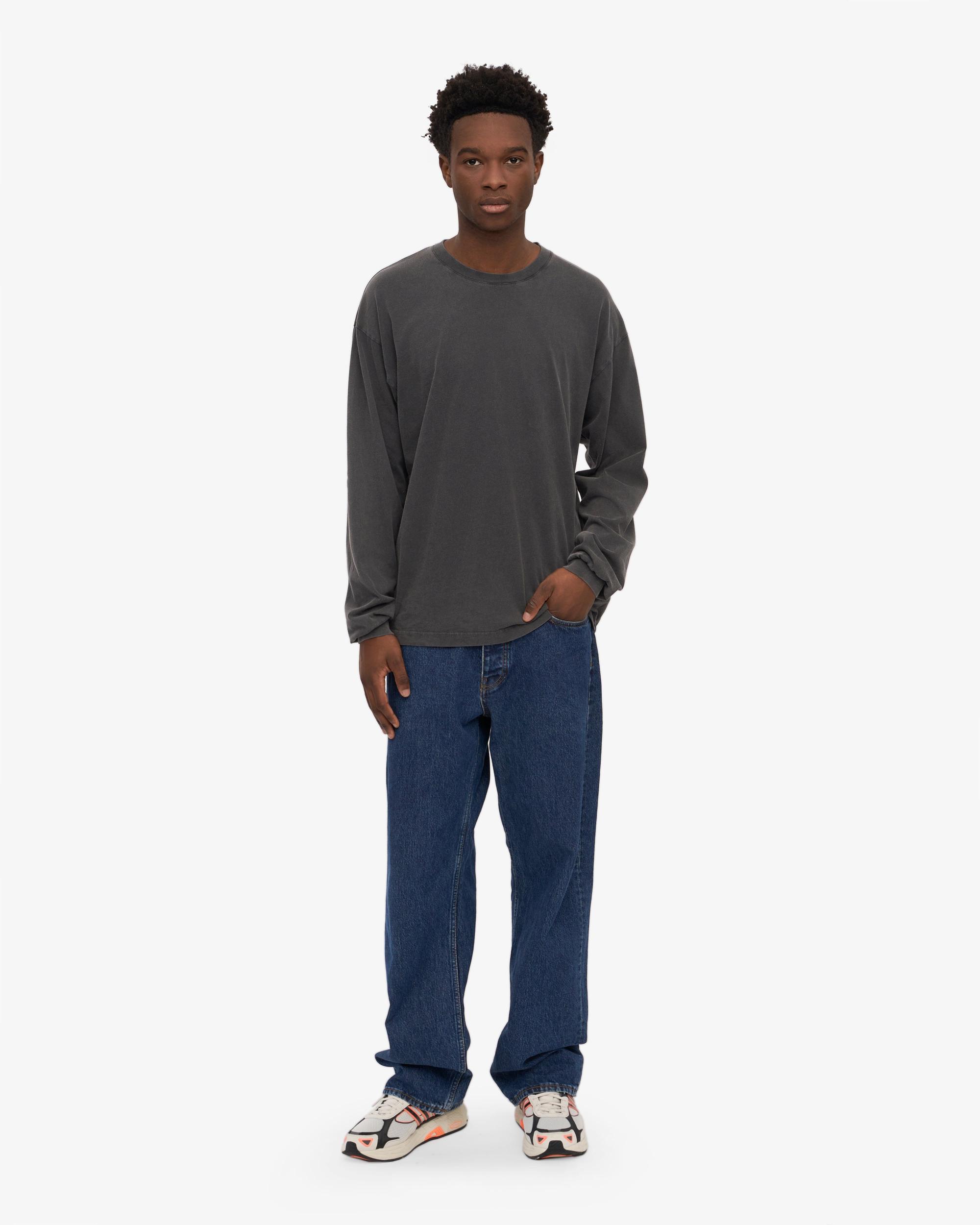 Oversized Organic LS T-Shirt - Midnight Forest Product Image