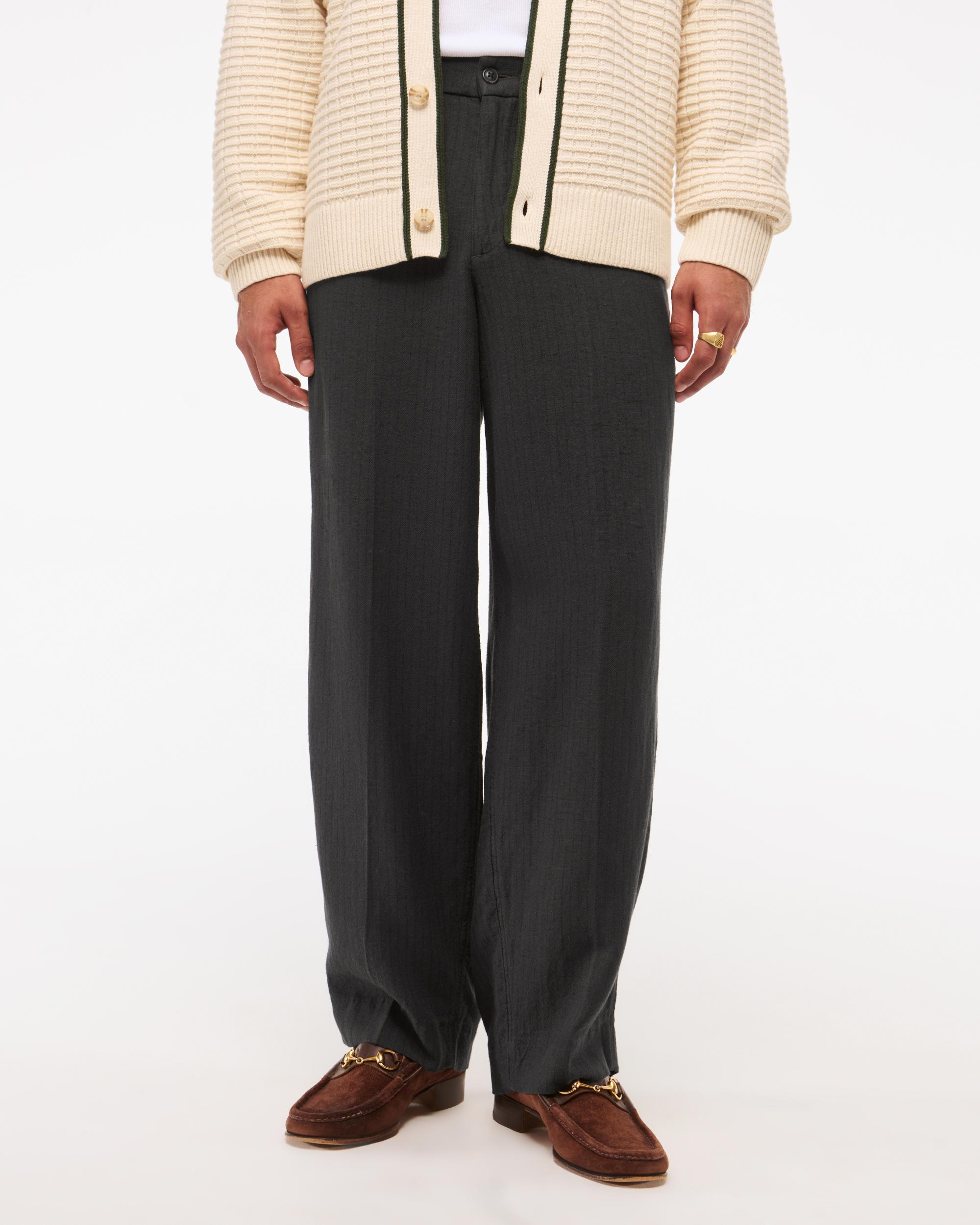 Baggy Tailored Linen-Blend Trouser Product Image