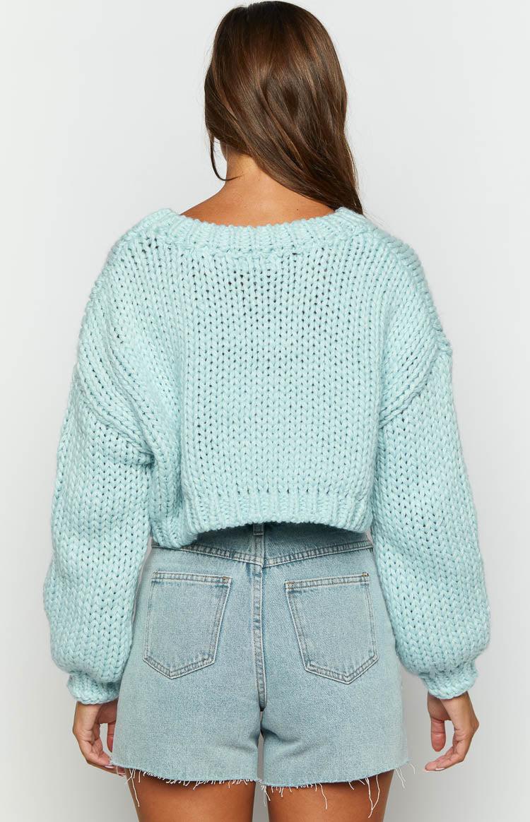 Cloudy Cloud Blue Knit Sweater Baby Product Image