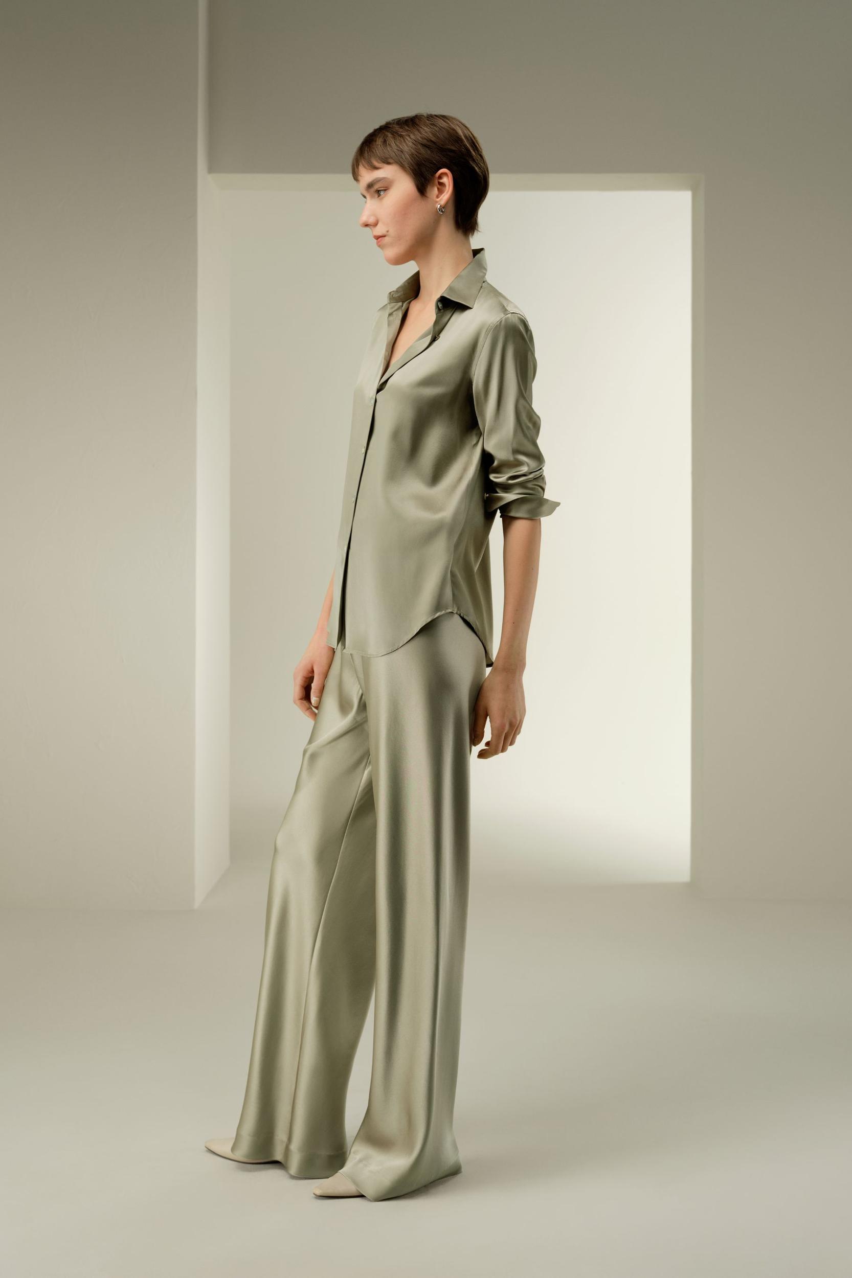 LILYSILK Silk Blouse Women - Burgundy 100% Silk - Versatile for All Occasions Tops S Product Image