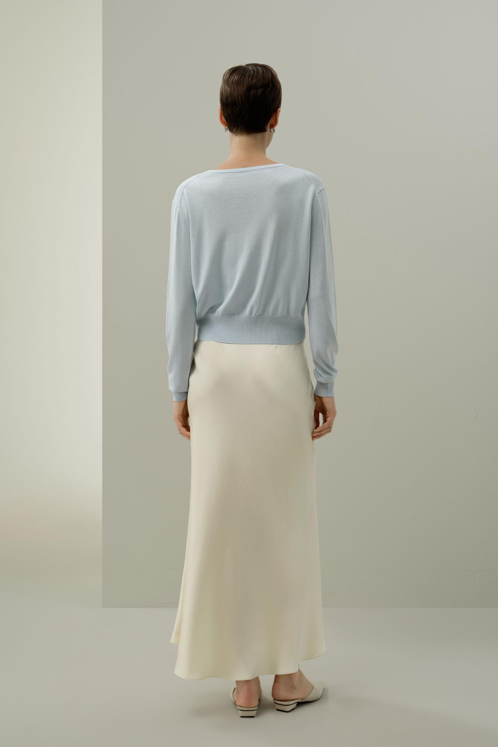 Silk Cotton Blend Cardigan Set Product Image