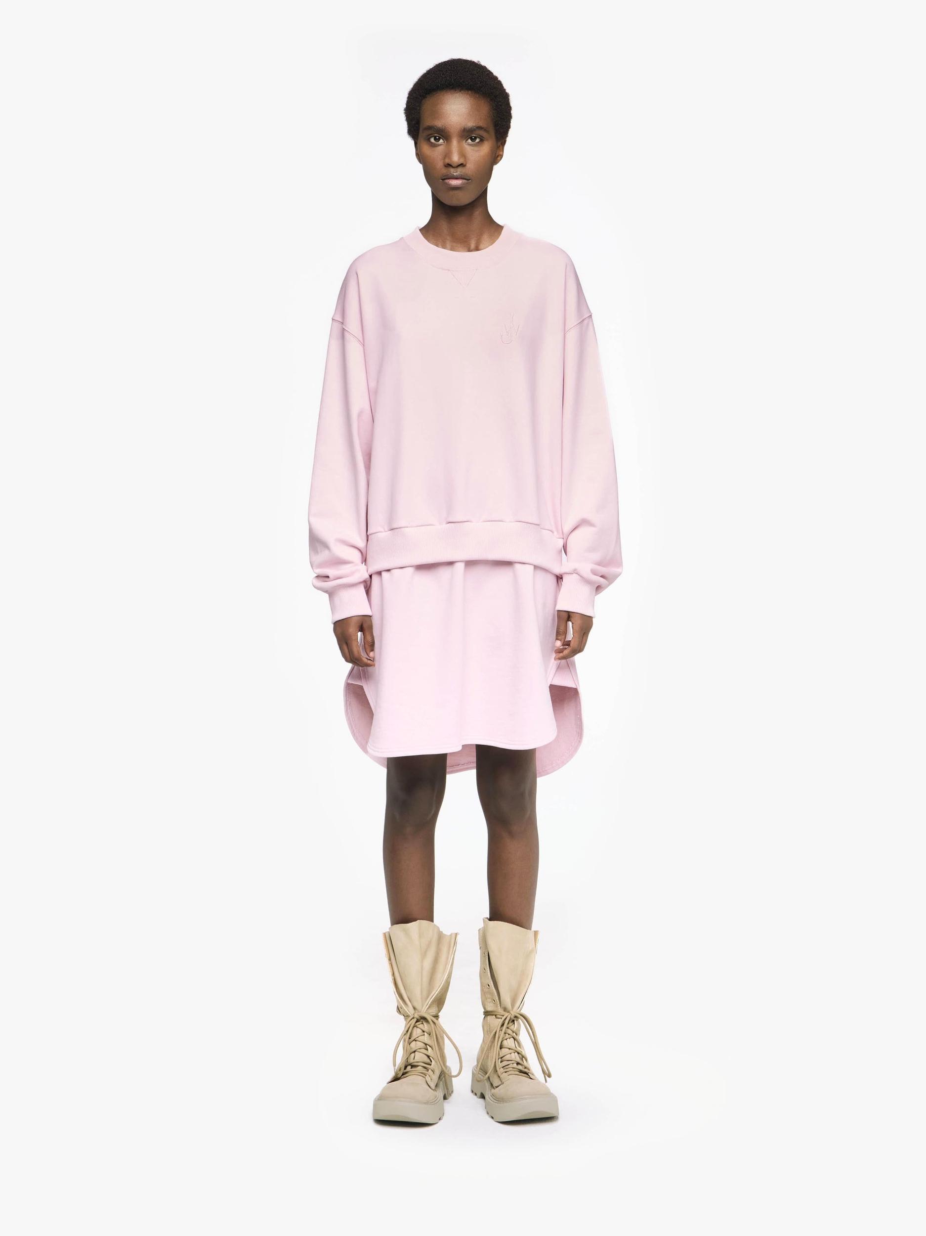 LAYERED SWEATSHIRT DRESS Product Image