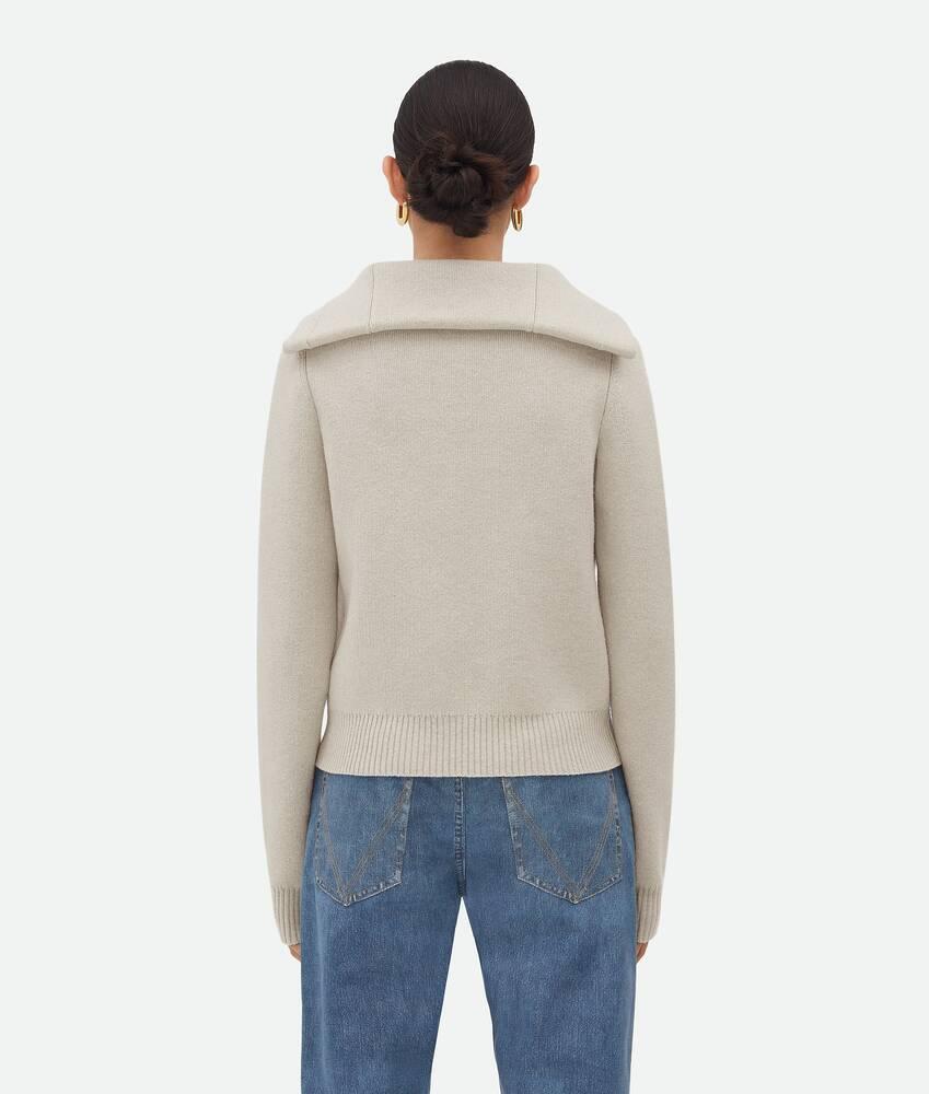 Women's Compact Wool Cardigan in Moon Product Image