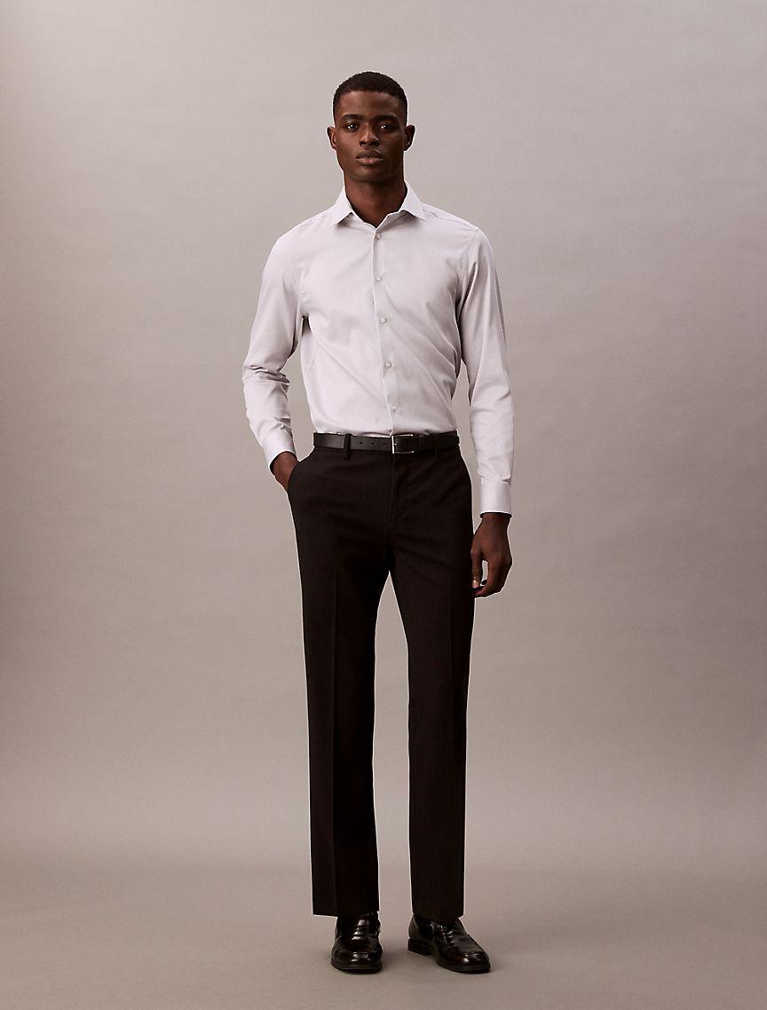 Steel Solid Slim Fit Button-Down Shirt Product Image