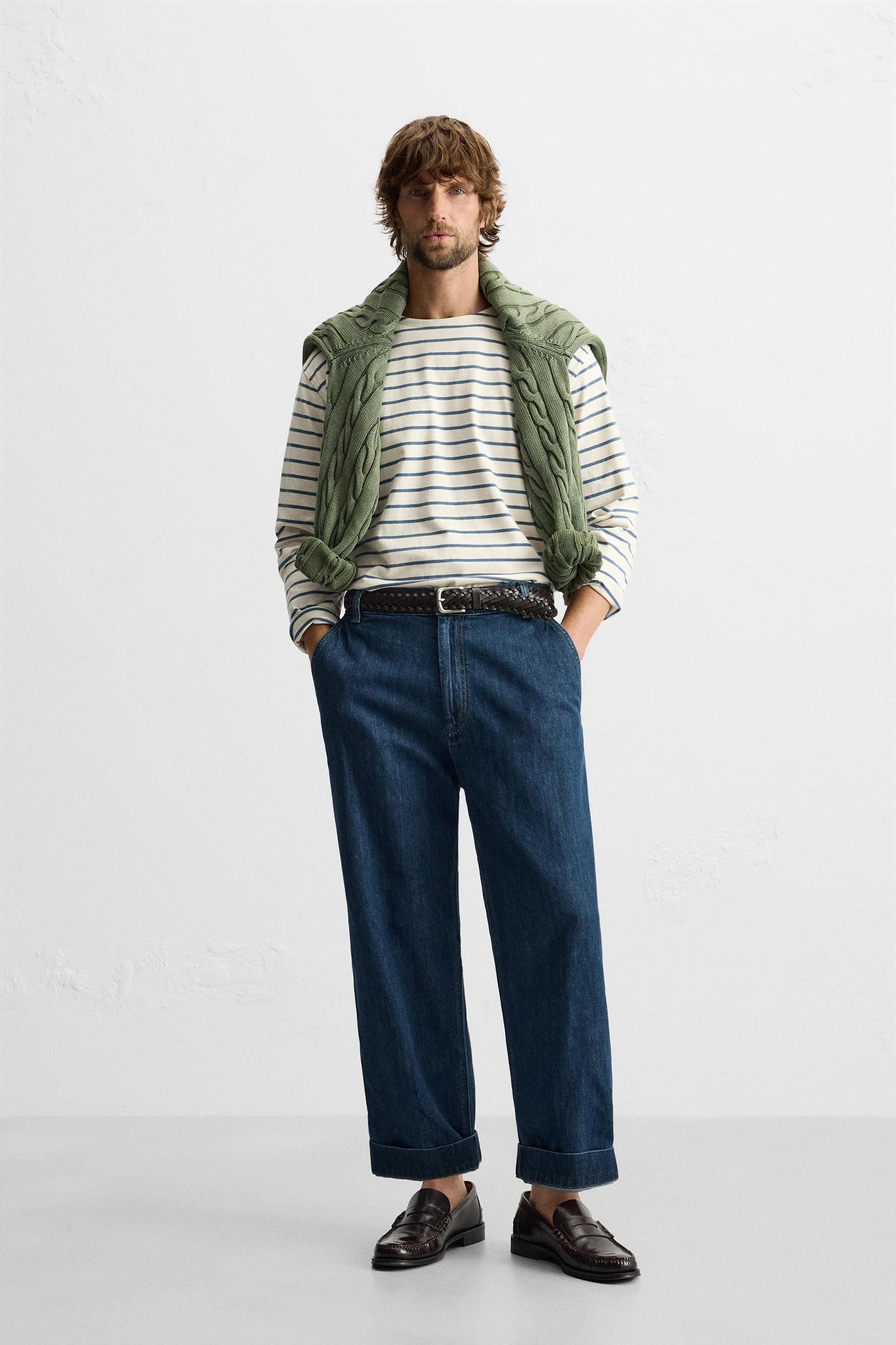 STRIPED JACQUARD T-SHIRT Product Image