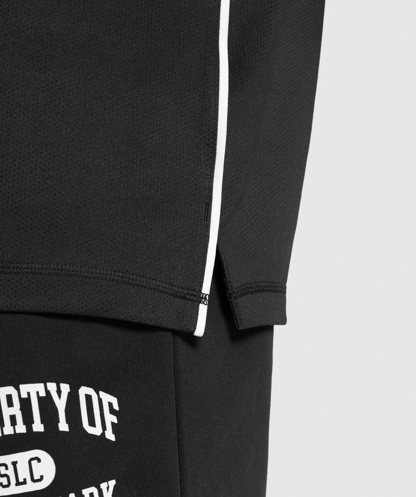 Gymshark Mesh Tank - Black Male Product Image