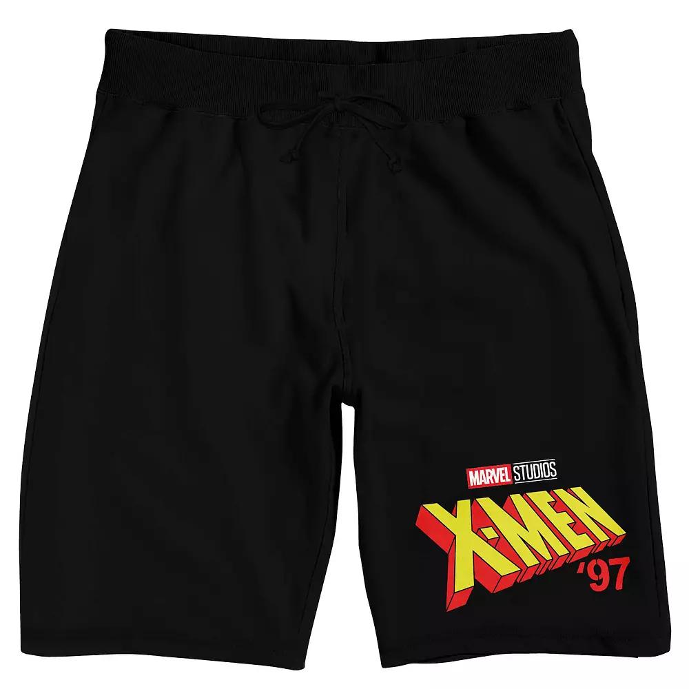 Men's Marvel X- Men 97 Logo Sleep Shorts, Size: XXL, Black Product Image