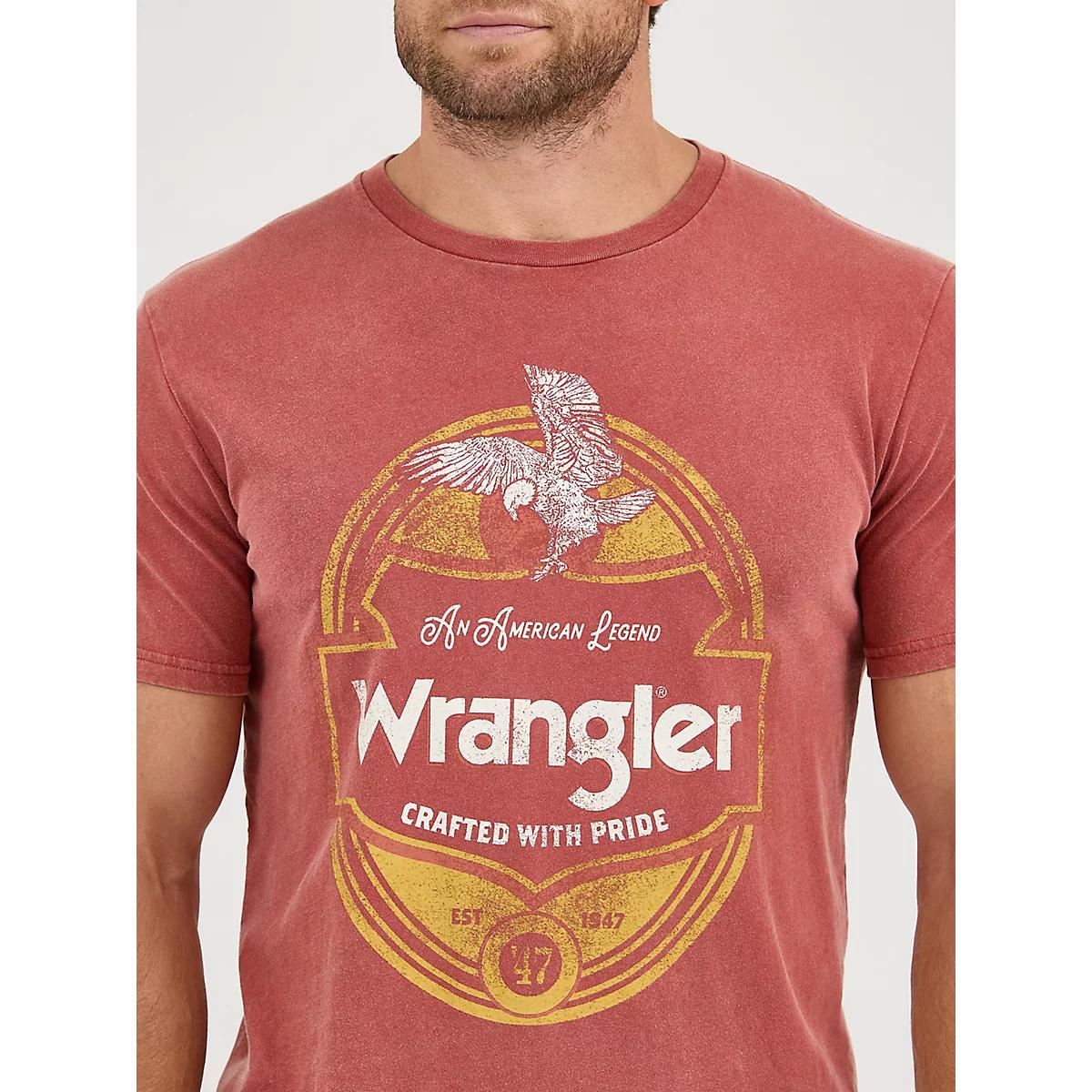 Men's Wrangler Crafted with Pride T-Shirt in Marsala Product Image