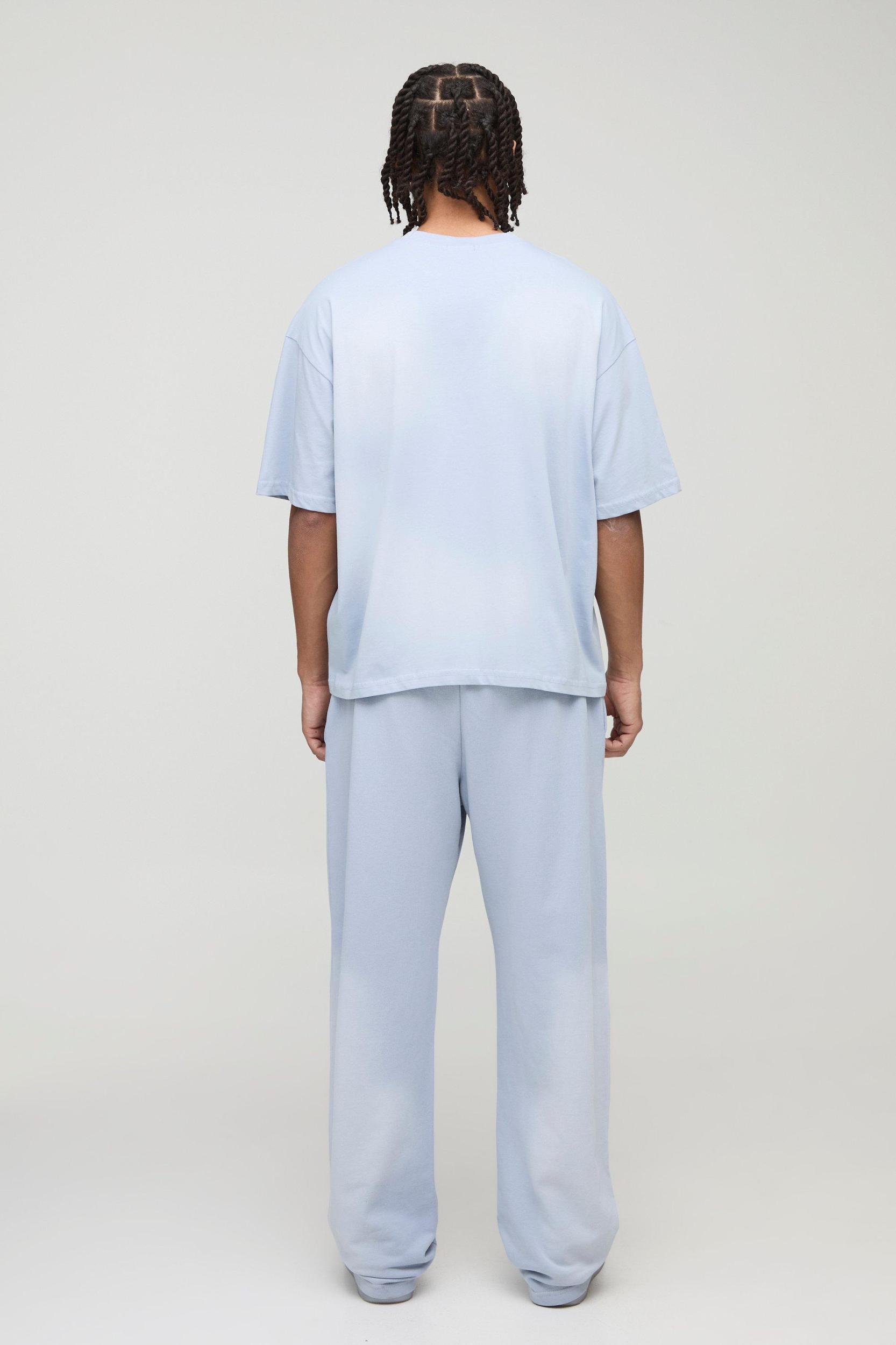 Oversized Boxy Washed Rhinestone T-Shirt | boohooMAN USA Product Image