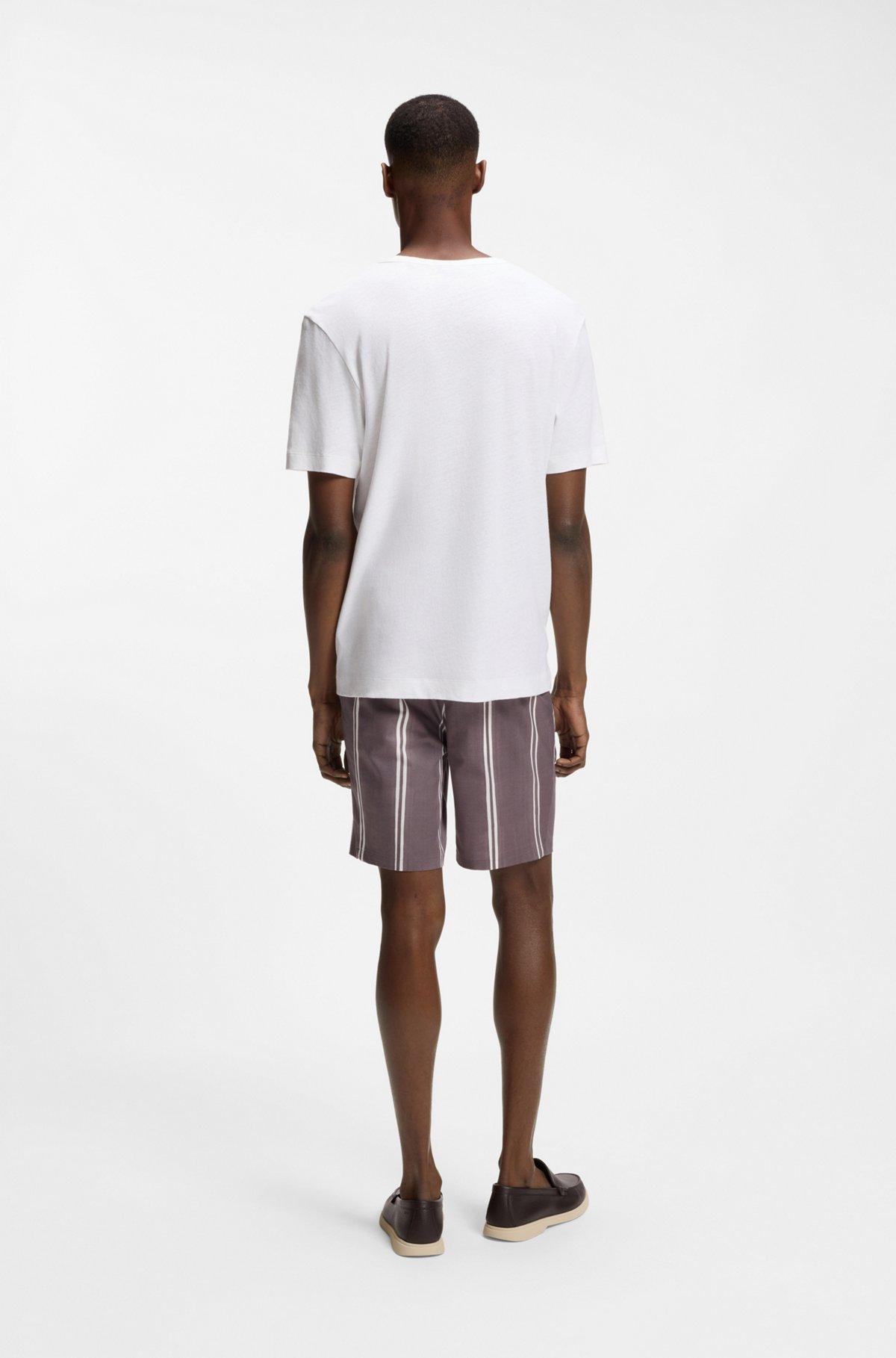 Cotton-linen T-shirt in a regular fit Product Image