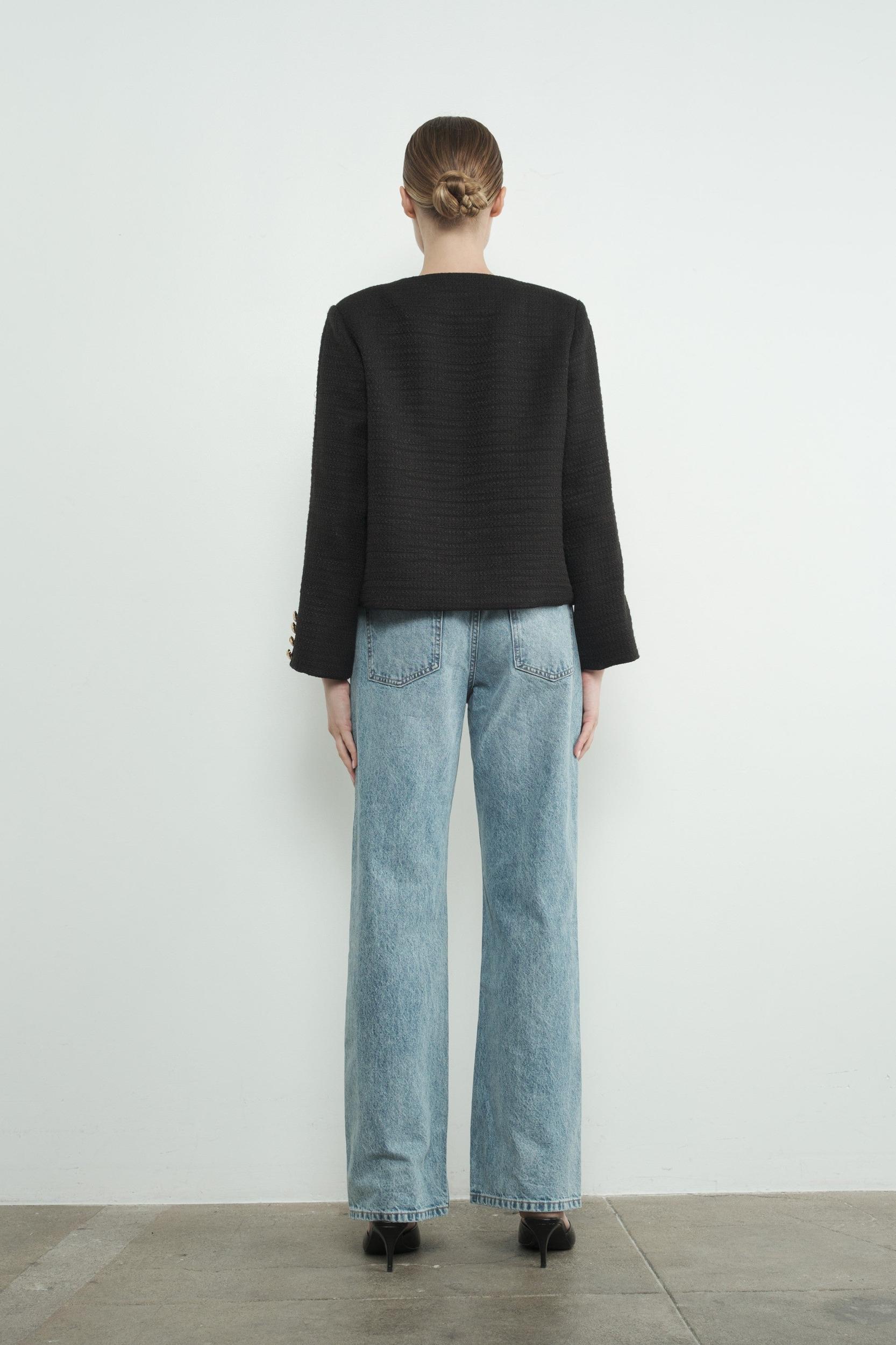 Cute Patch Tweed Jacket Product Image