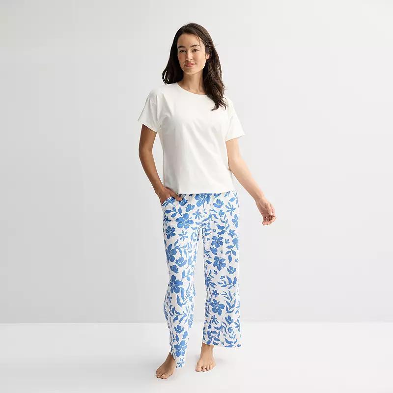 Petite Sonoma Goods For Life Moms Day Pajama Top & Pajama Pants Set, Womens Product Image