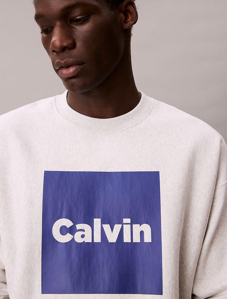 Fleece Logo Graphic Relaxed Sweatshirt Product Image