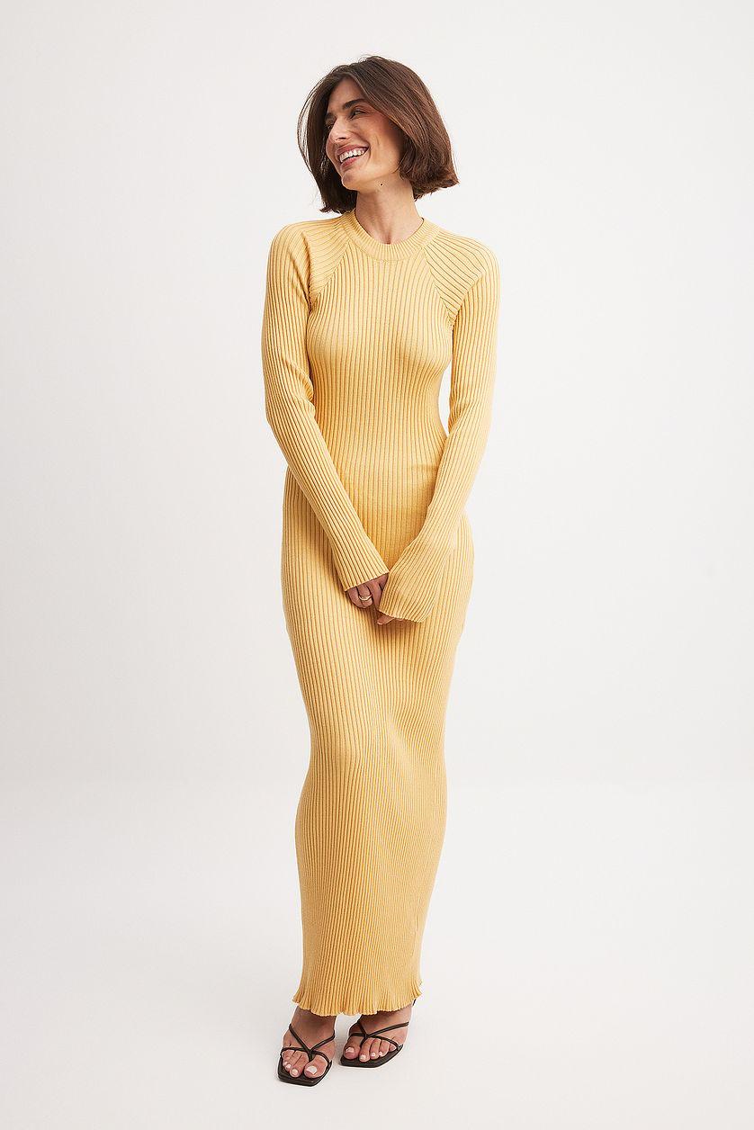 Knitted Ribbed Maxi Dress Product Image