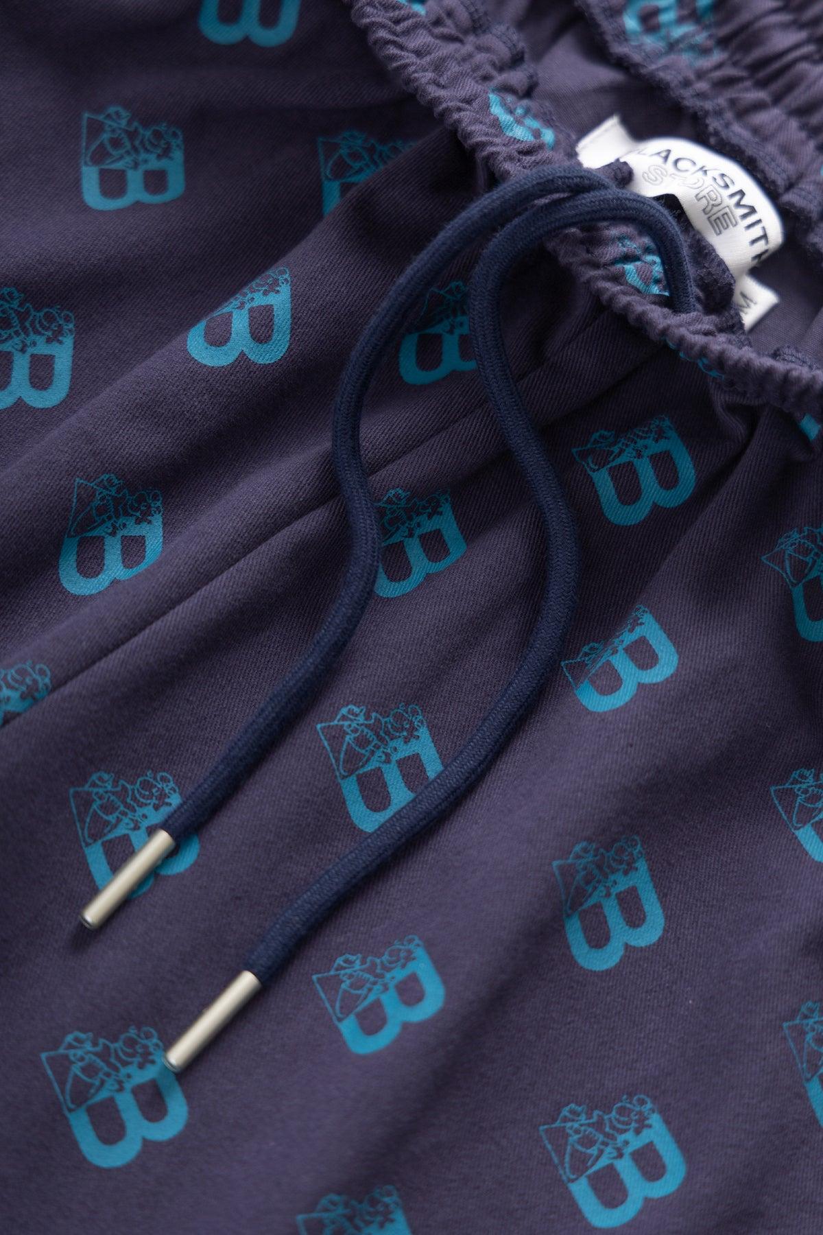 Blacksmith - All Over Grafter Shorts - Navy Product Image