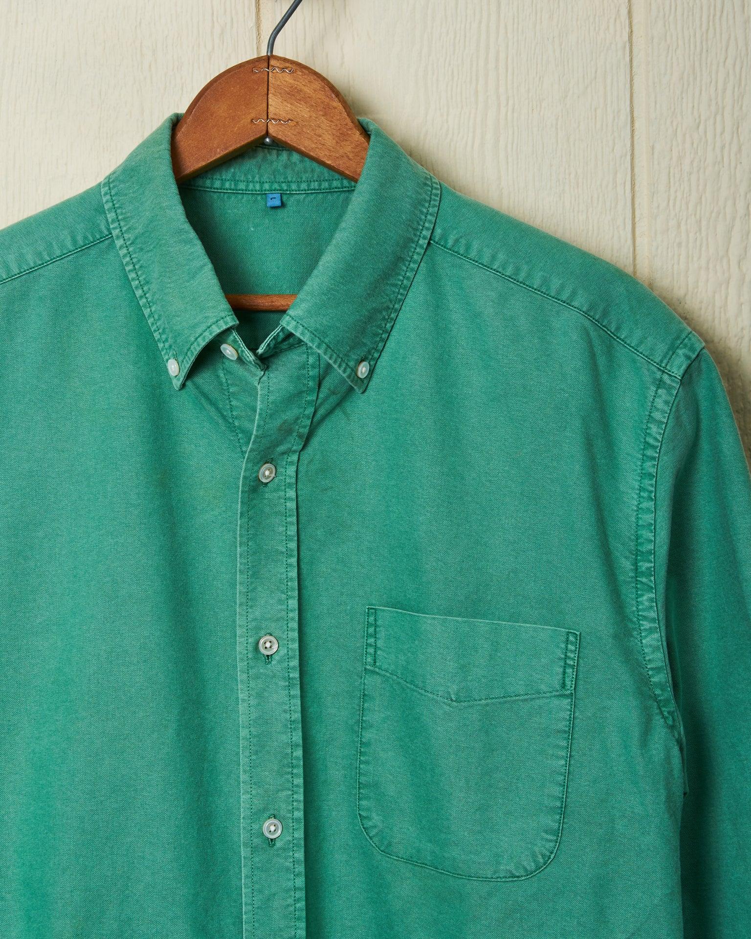 Garment Dyed Oxford Shirt in Spruce Product Image