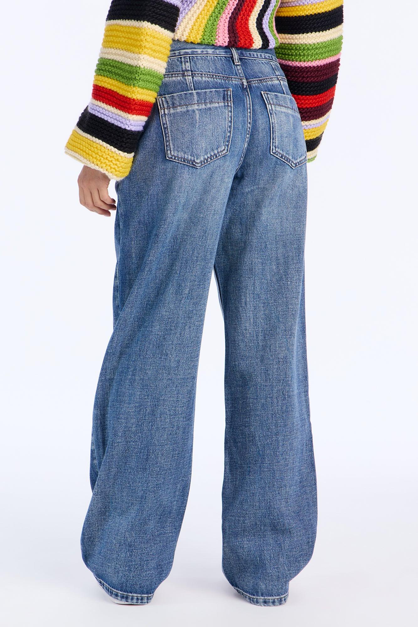 Ain't That Sweet Tinted Baggy Jeans - Medium Wash Female Product Image