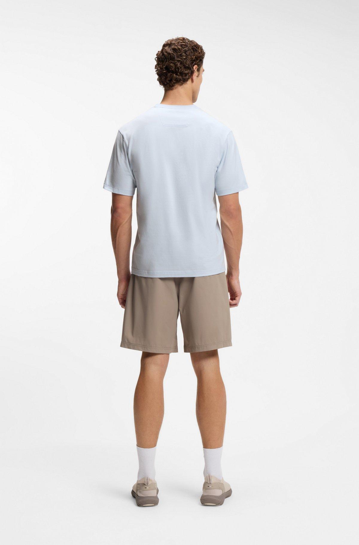 Logo-artwork T-shirt in stretch cotton Product Image