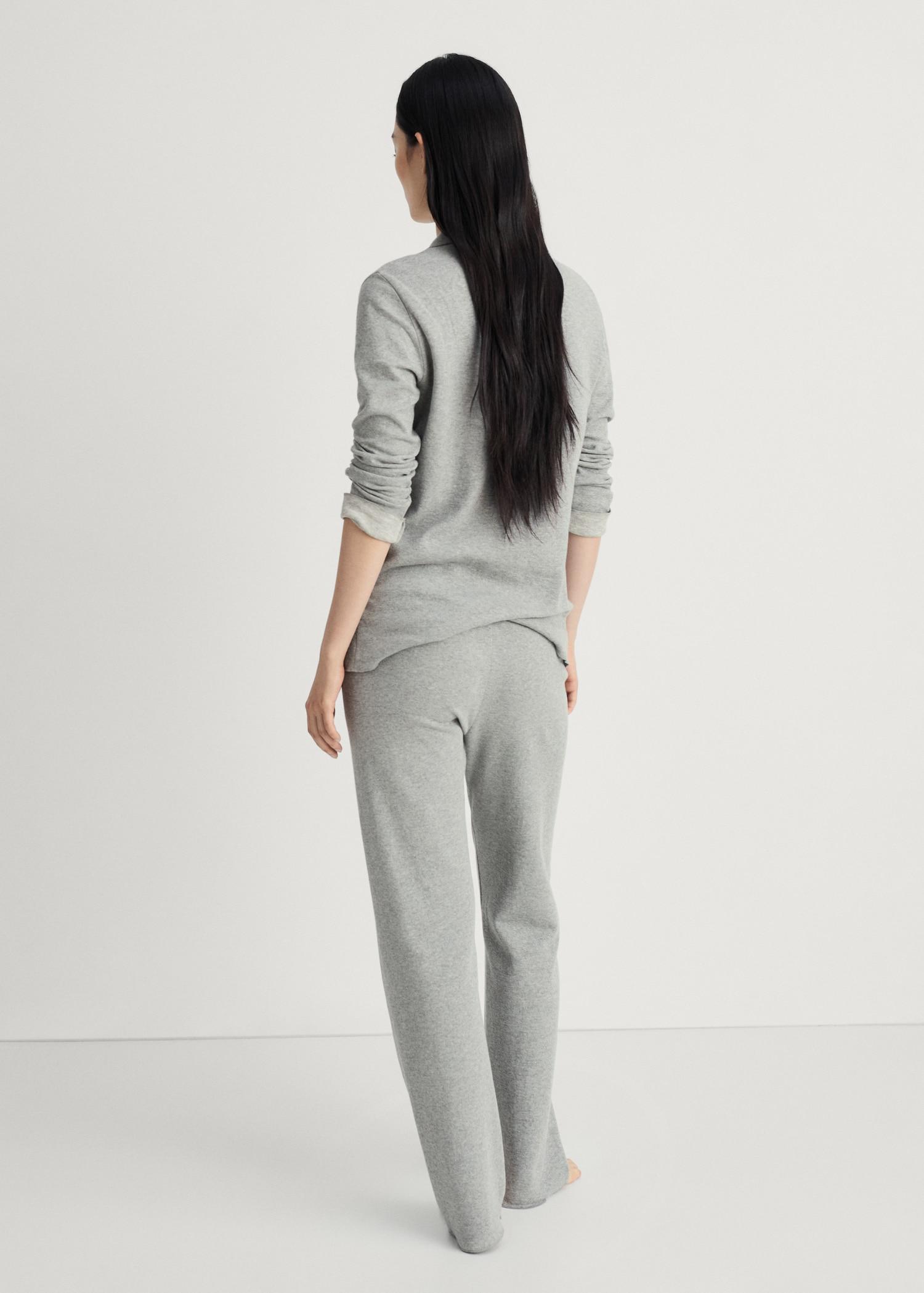 Double-face cotton pants - Women | MANGO USA Product Image