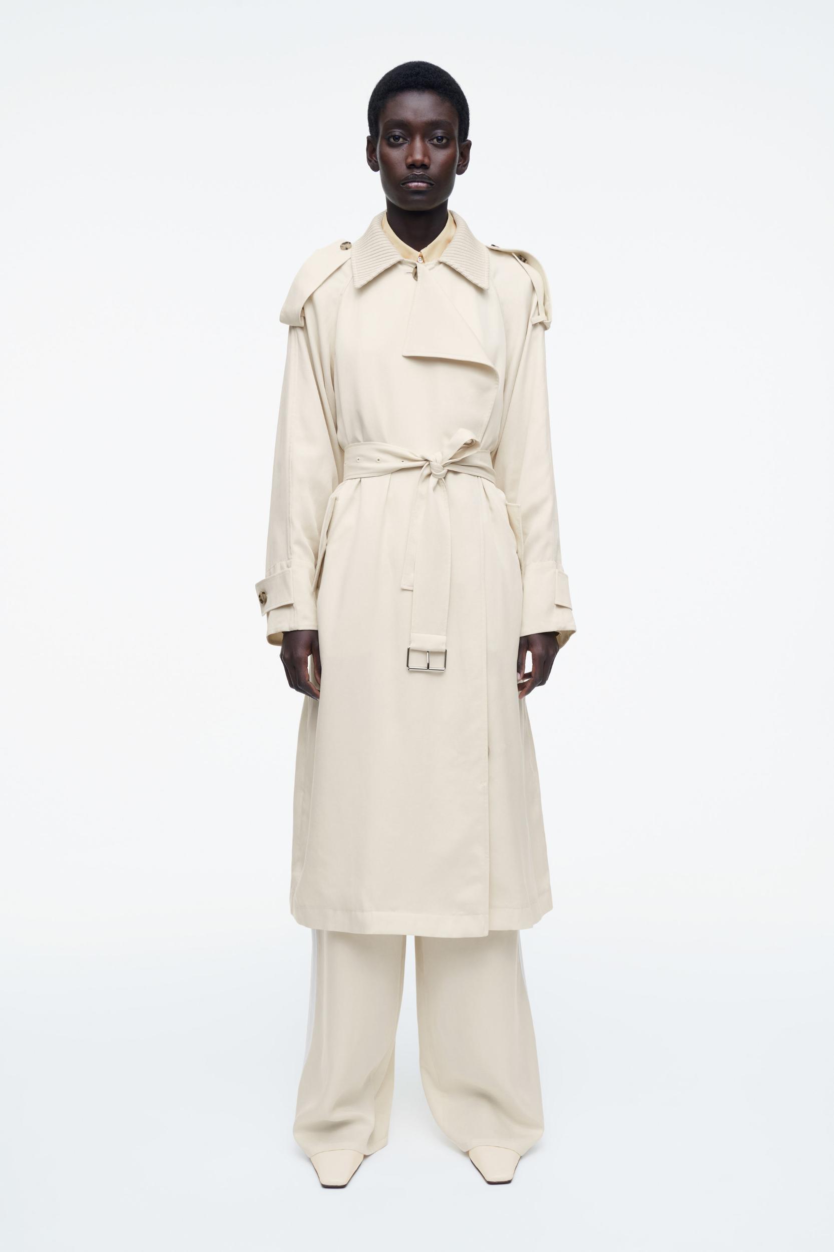 TIE-DETAIL WIDE-LEG PANTS Product Image