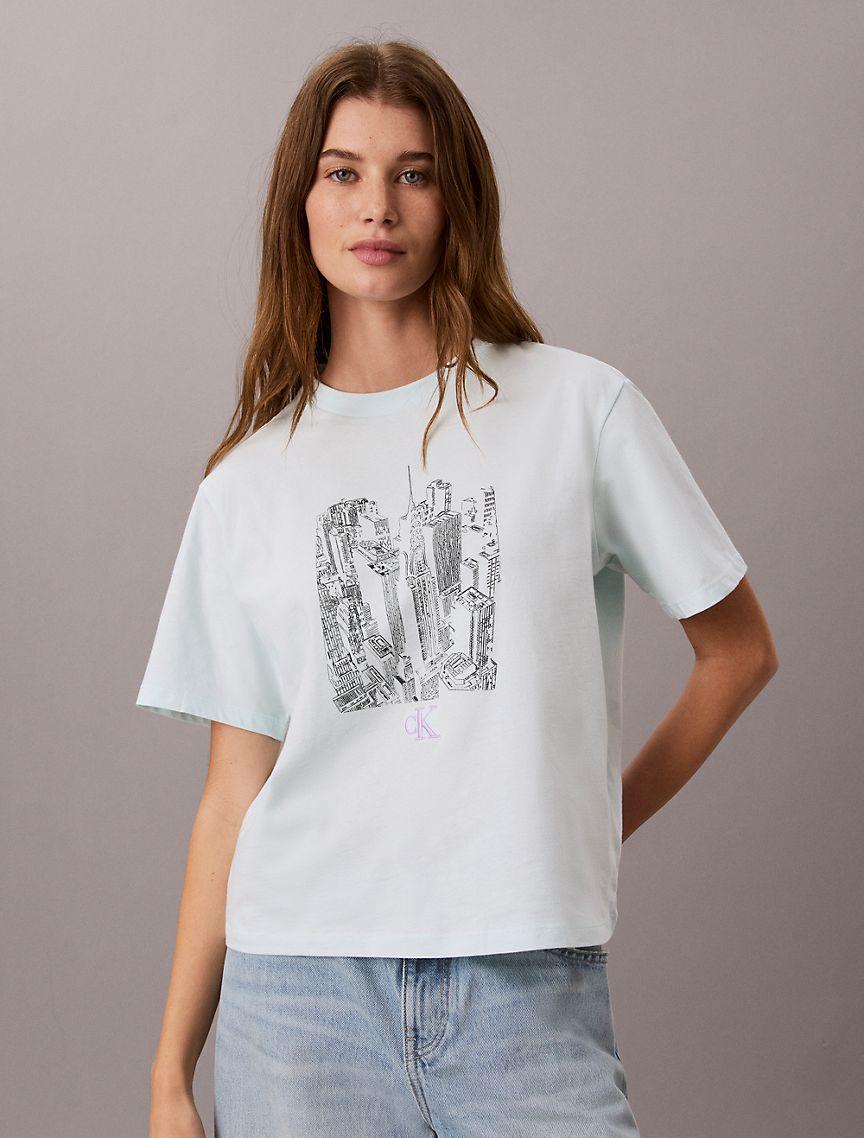 Cityscape Graphic Crewneck Tee Product Image