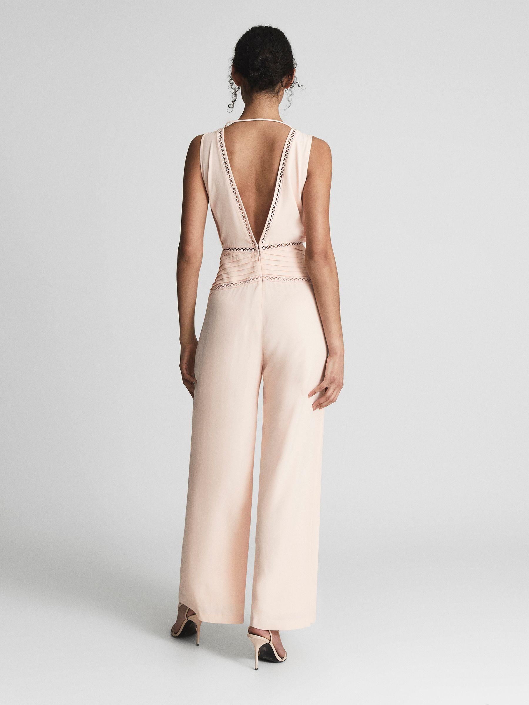 Regular Wide Leg Resort Jumpsuit in Blush Product Image