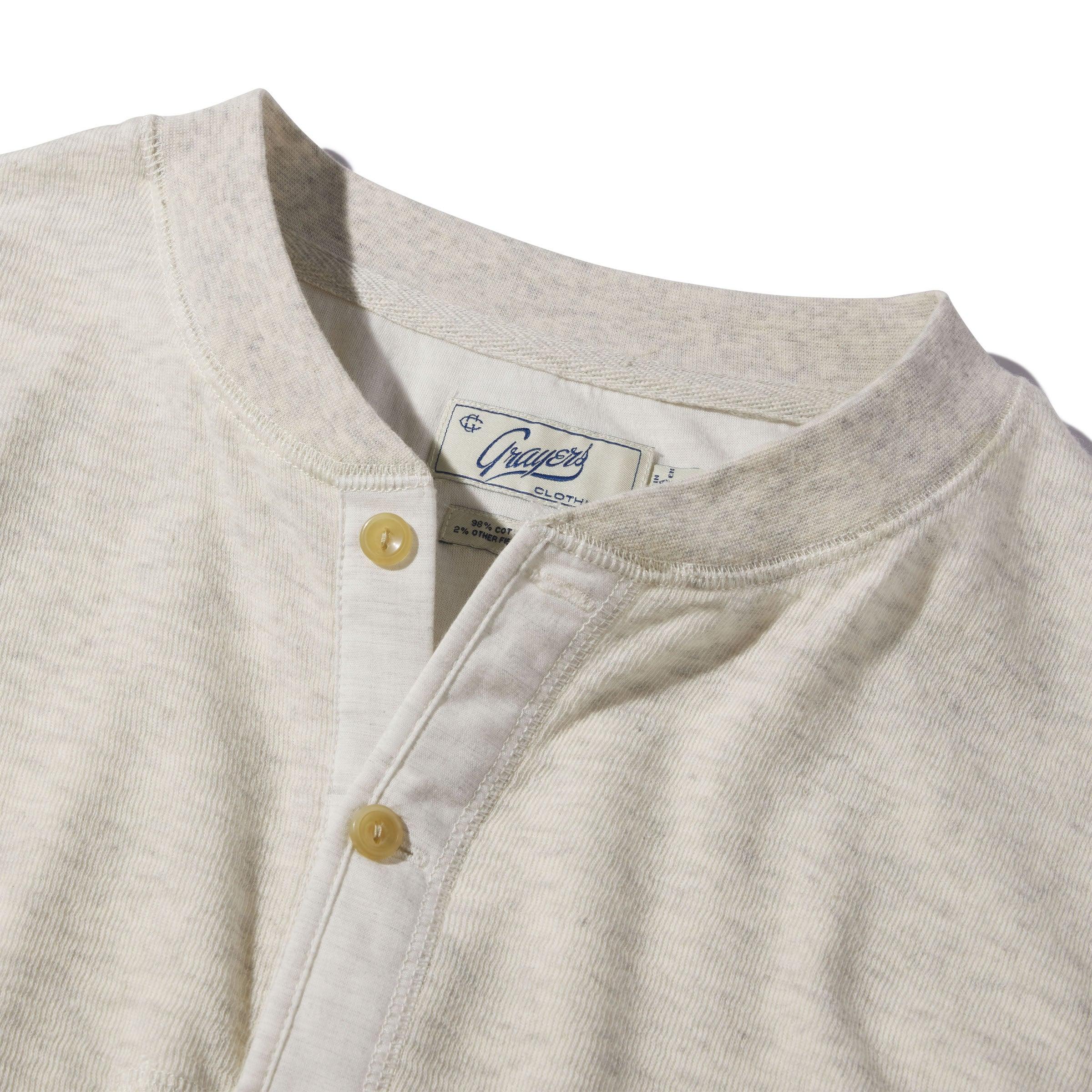 New Windsor Double Cloth Henley - Oatmeal Heather Product Image