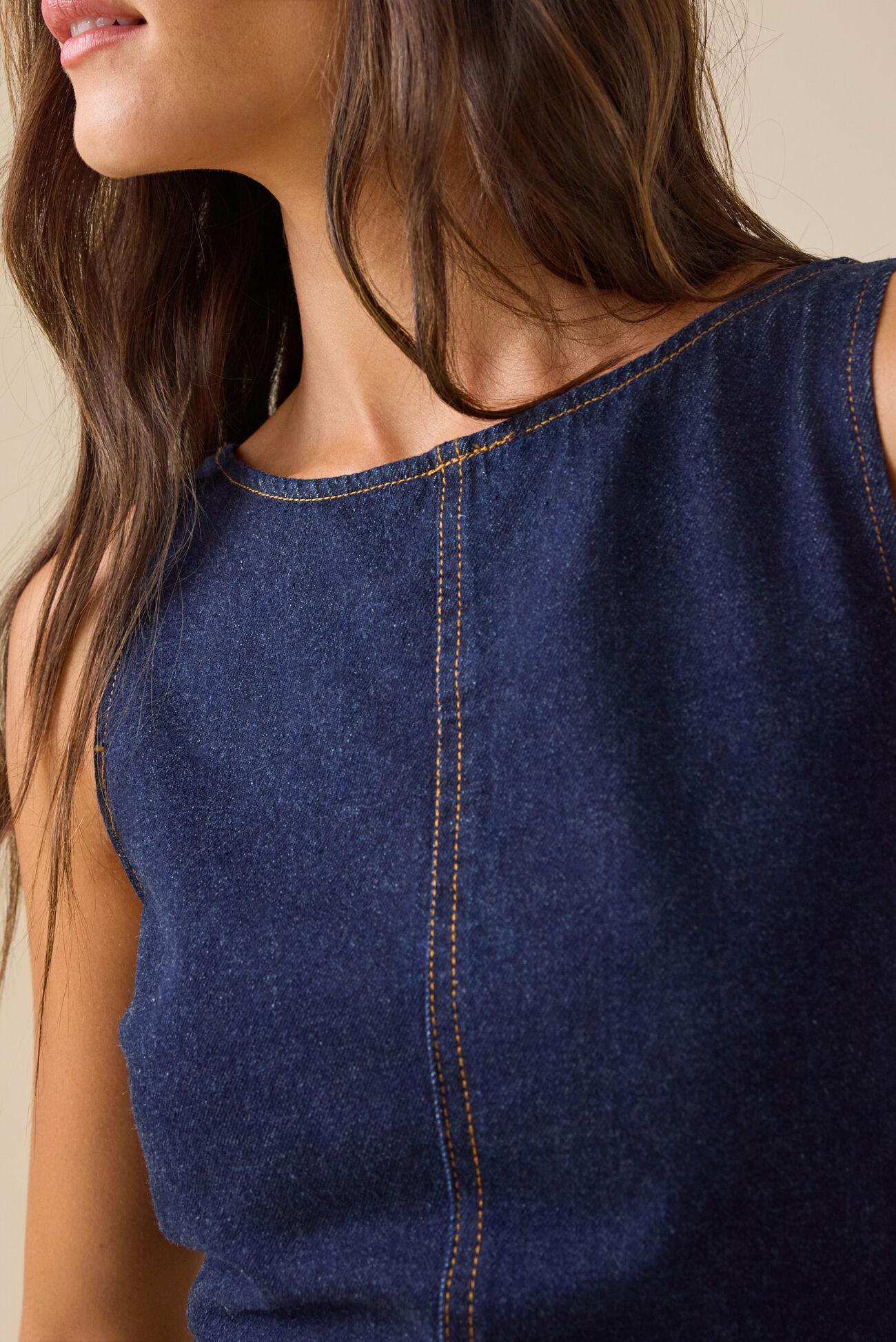 Winona Denim Mini Dress Product Image
