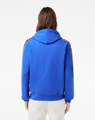 Men's Logo Stripe Zip-Up Hoodie Product Image