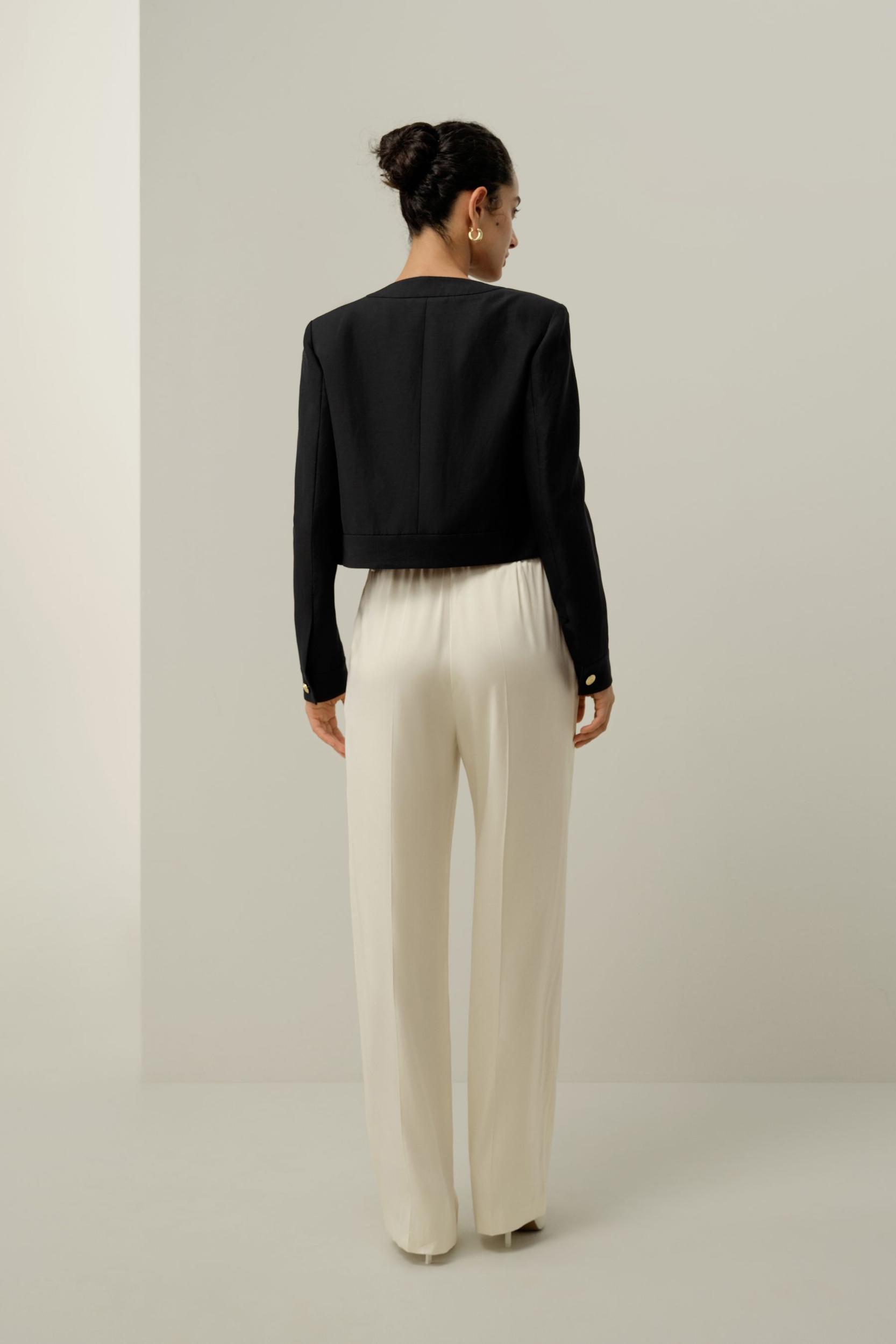 Mara Jacket in Silk Linen Product Image