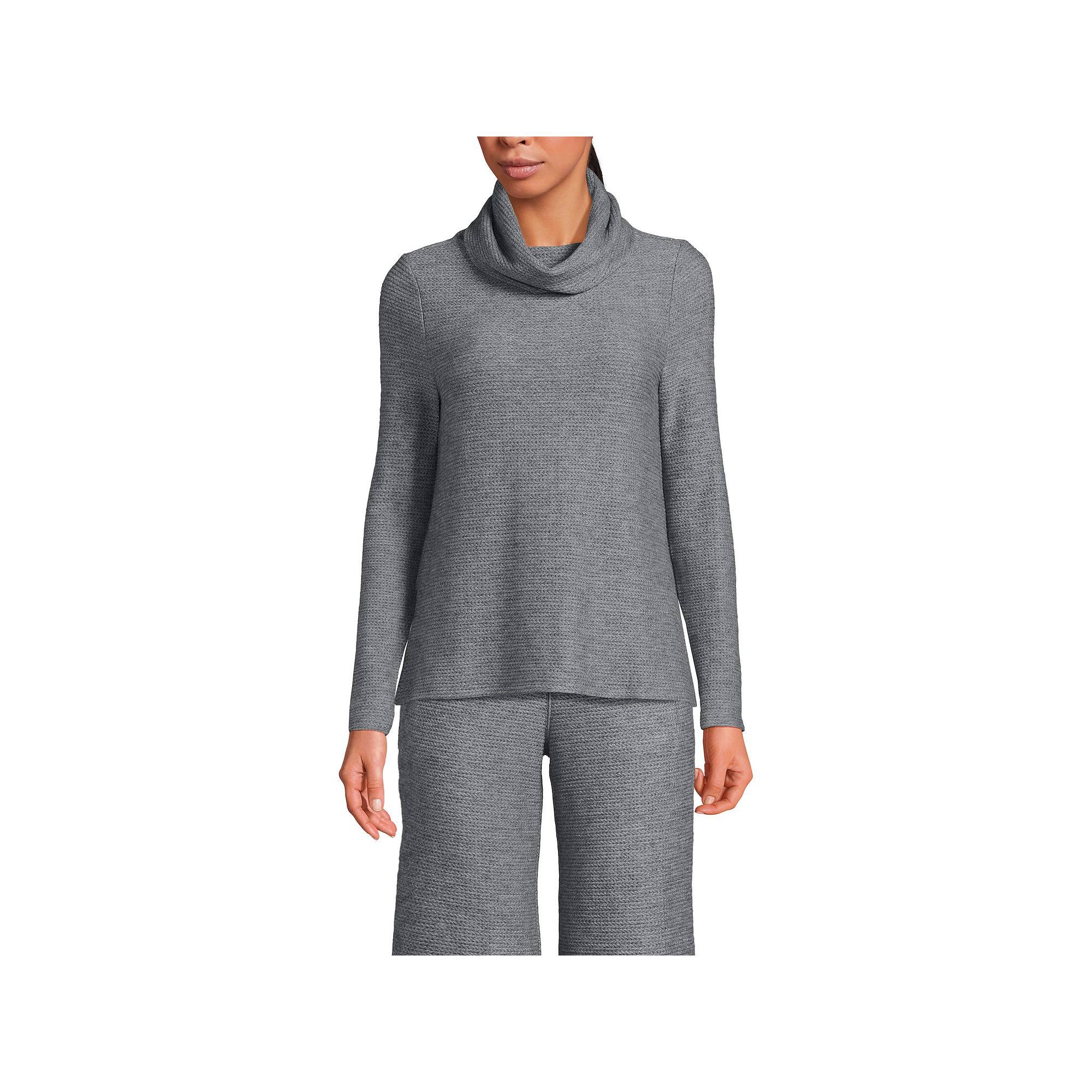 Women's Lands' End Relaxed Long Sleeve Cowl Neck Top,  Product Image
