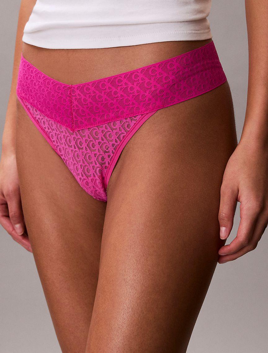 Icon Logo Lace Thong Product Image