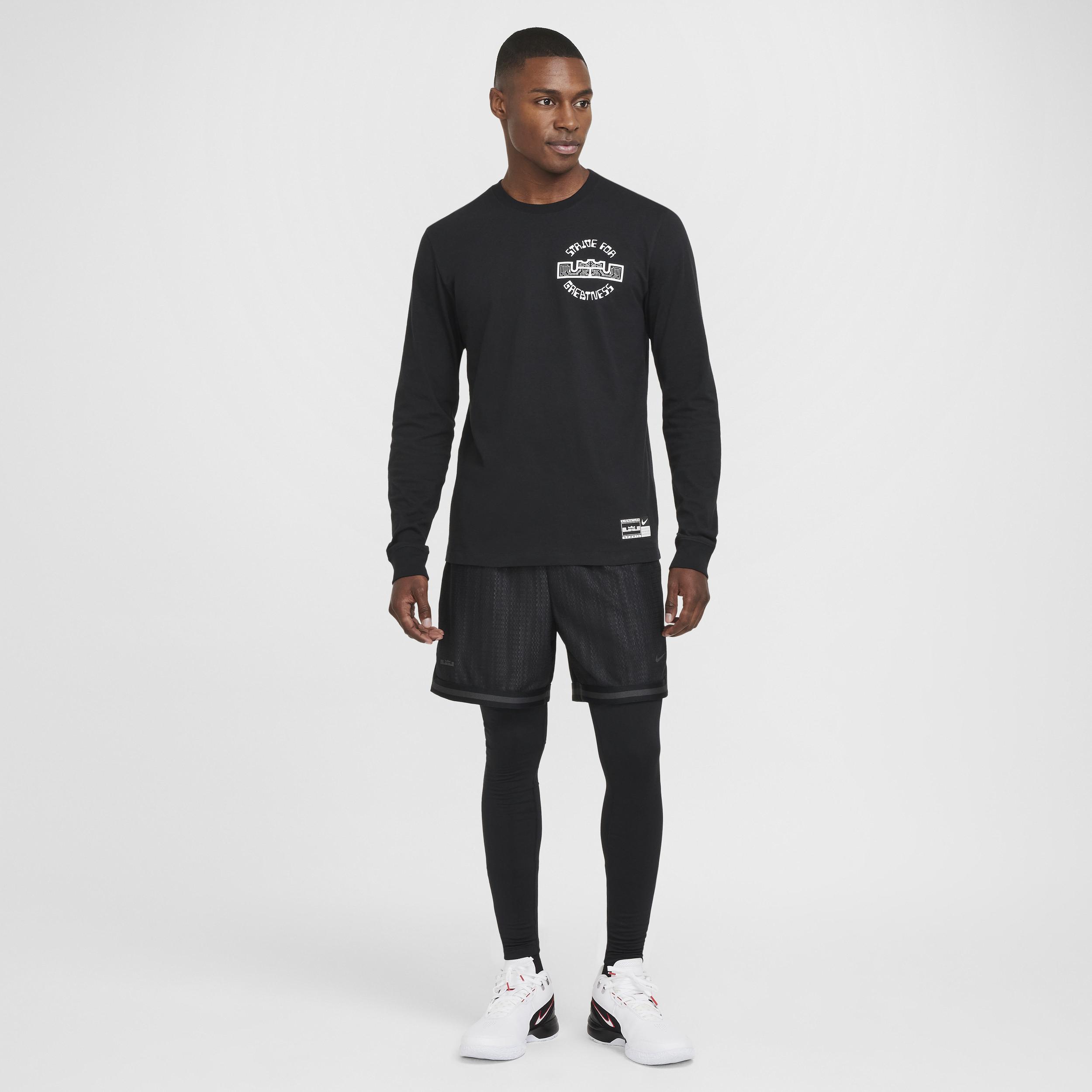 Nike Mens LeBron Max90 Long-Sleeve Basketball T-Shirt | HF6191-010 Product Image