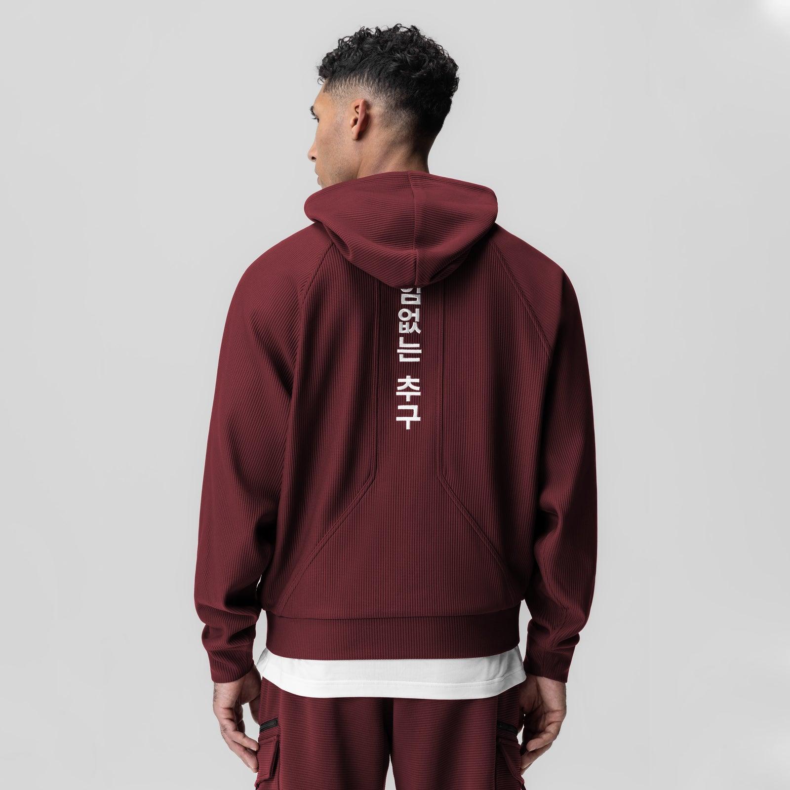 1019. Deltapeak® Oversized Hoodie - Crimson Product Image