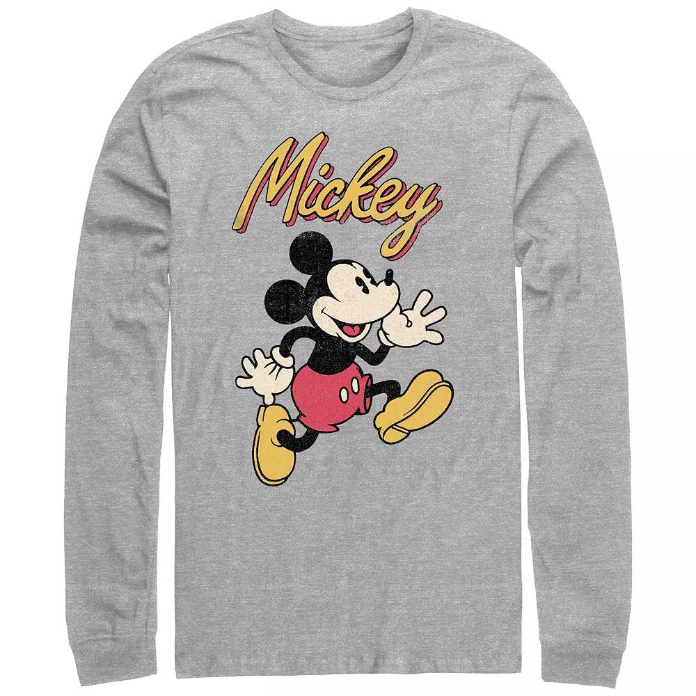 Men's Mickey Mouse Vintage Running Graphic Tee,  Product Image