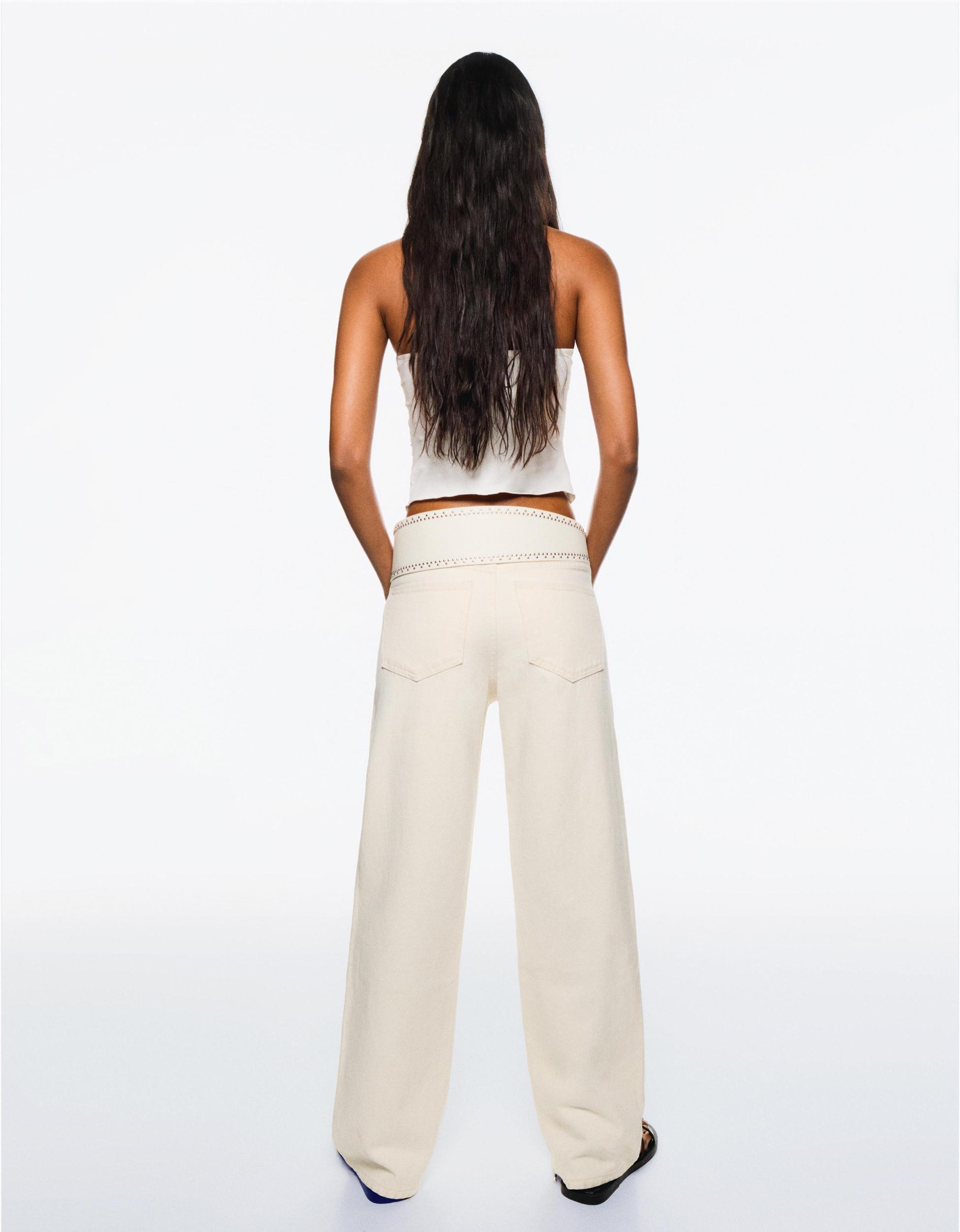 Straight wide-leg jeans Product Image