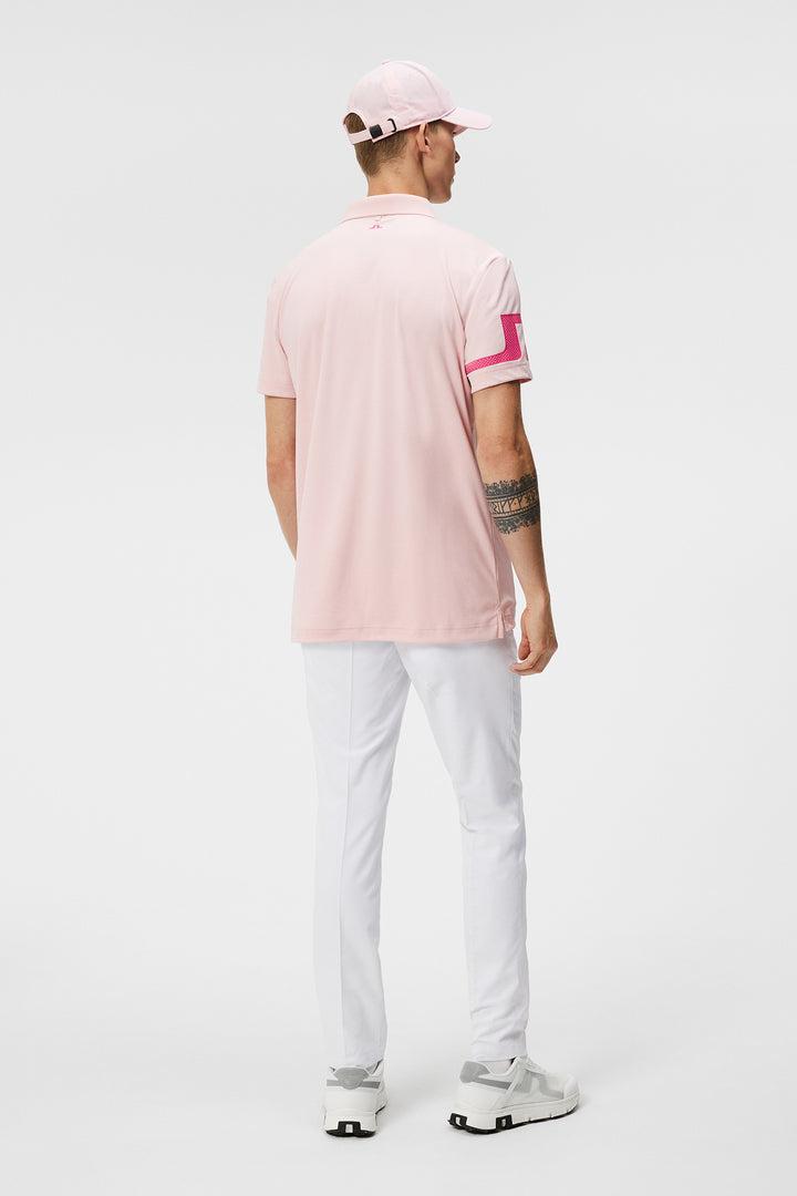 J Lindeberg Bridge Regular Fit Polo in Powder Pink Product Image