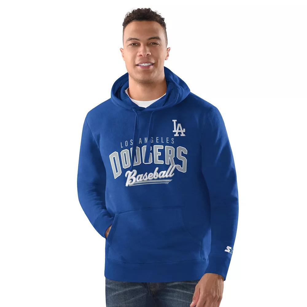 Men's Starter Royal Los Angeles Dodgers Classic Pullover Hoodie,  Product Image