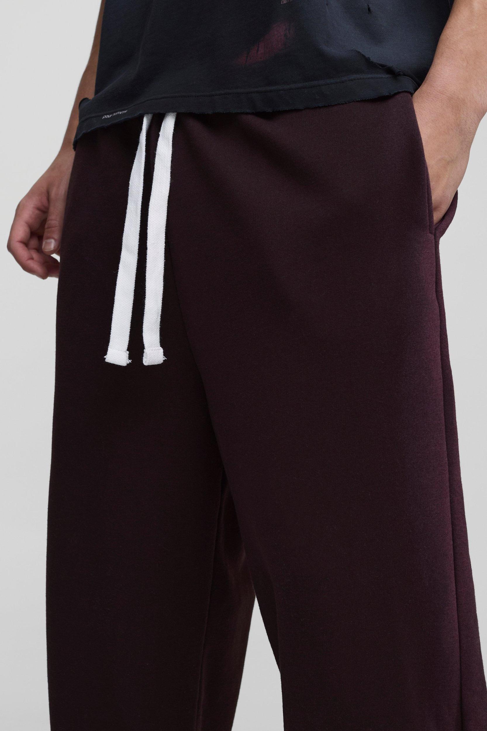 Wide Leg Washed Seam Sweatpants | boohooMAN USA Product Image