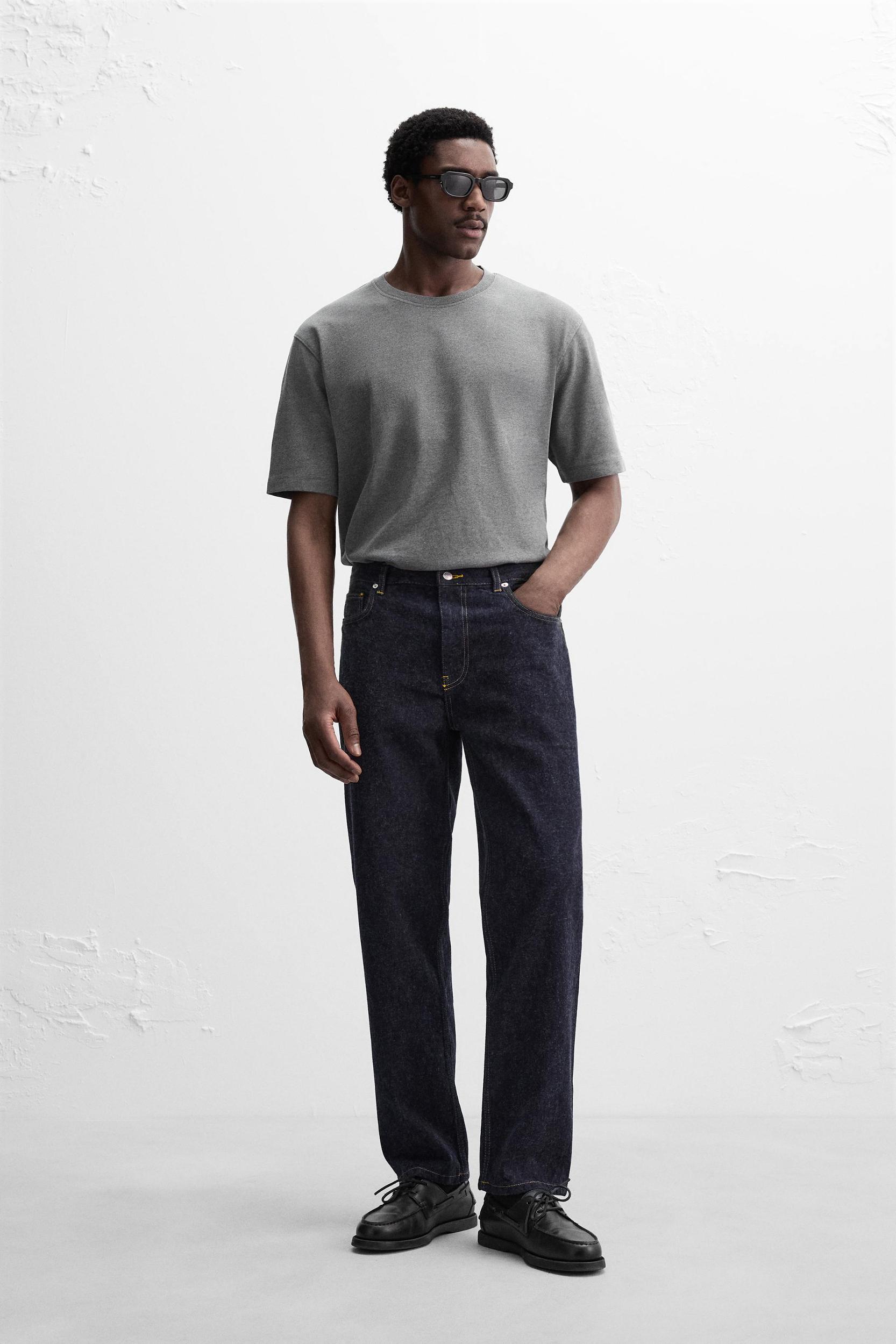 BRUSHED STRAIGHT FIT JEANS Product Image