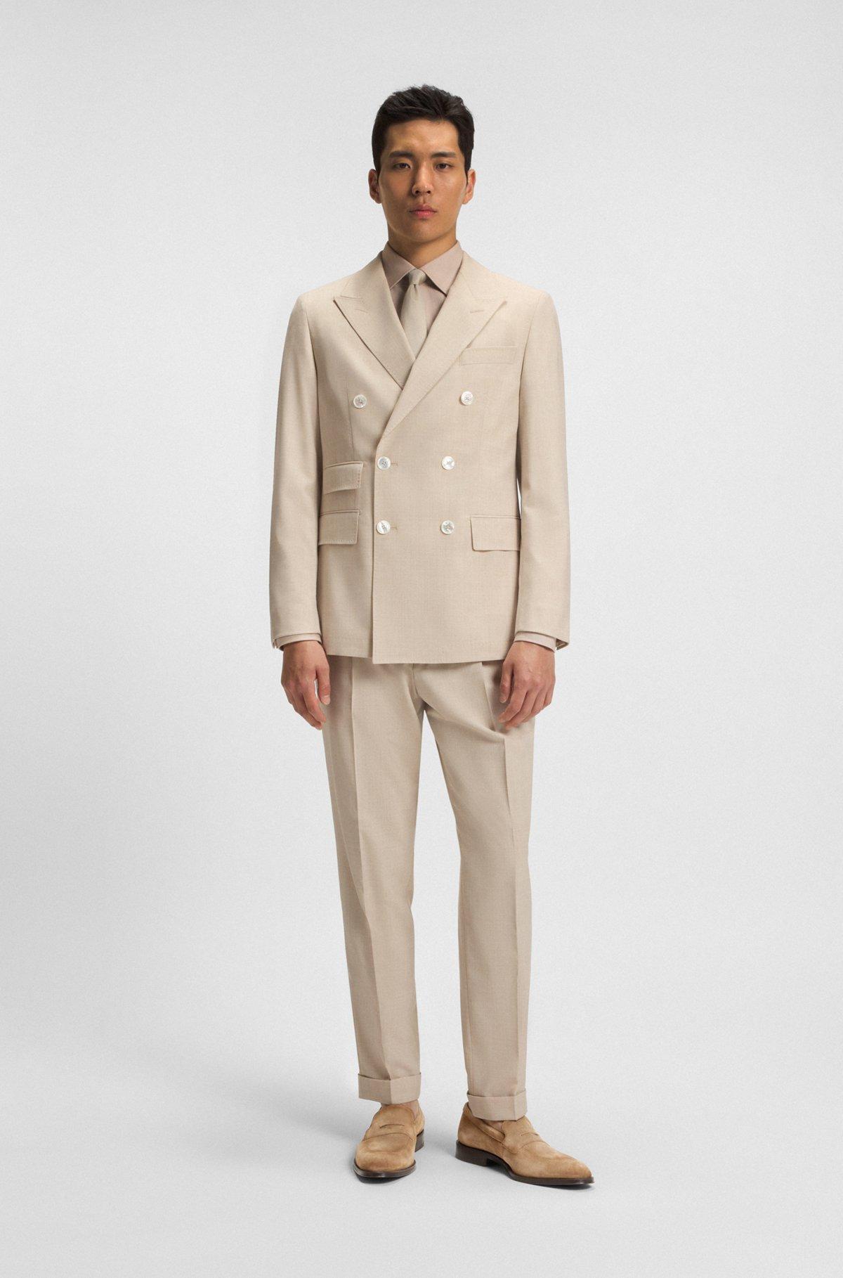 Italian-made suede loafers with penny trim Product Image