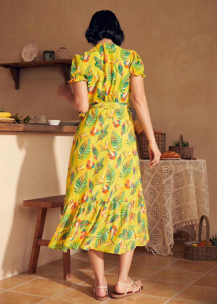 Air of Elegance Wrap Dress Product Image