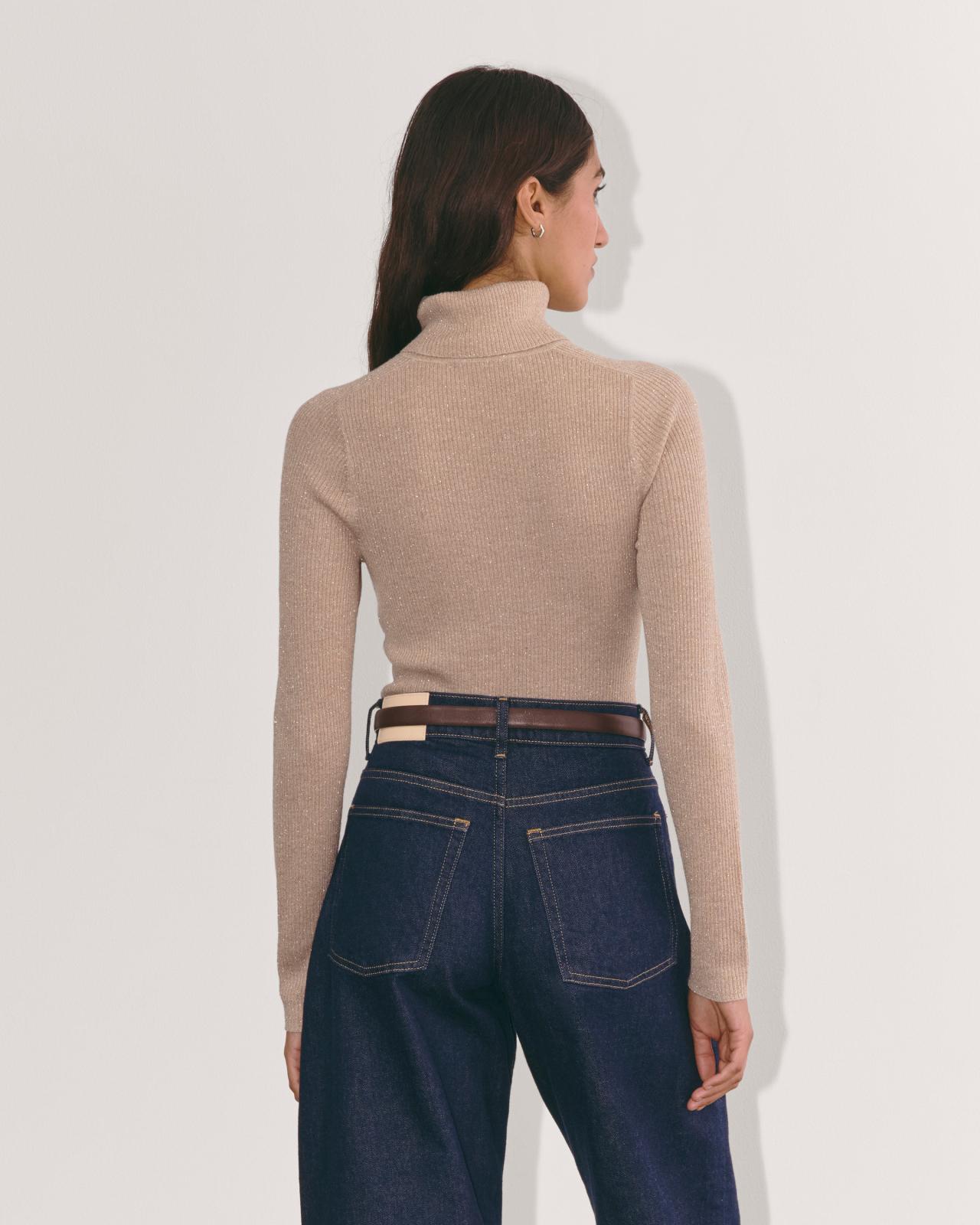 Womens Turtleneck in Lurex Merino Sweater by Everlane Product Image