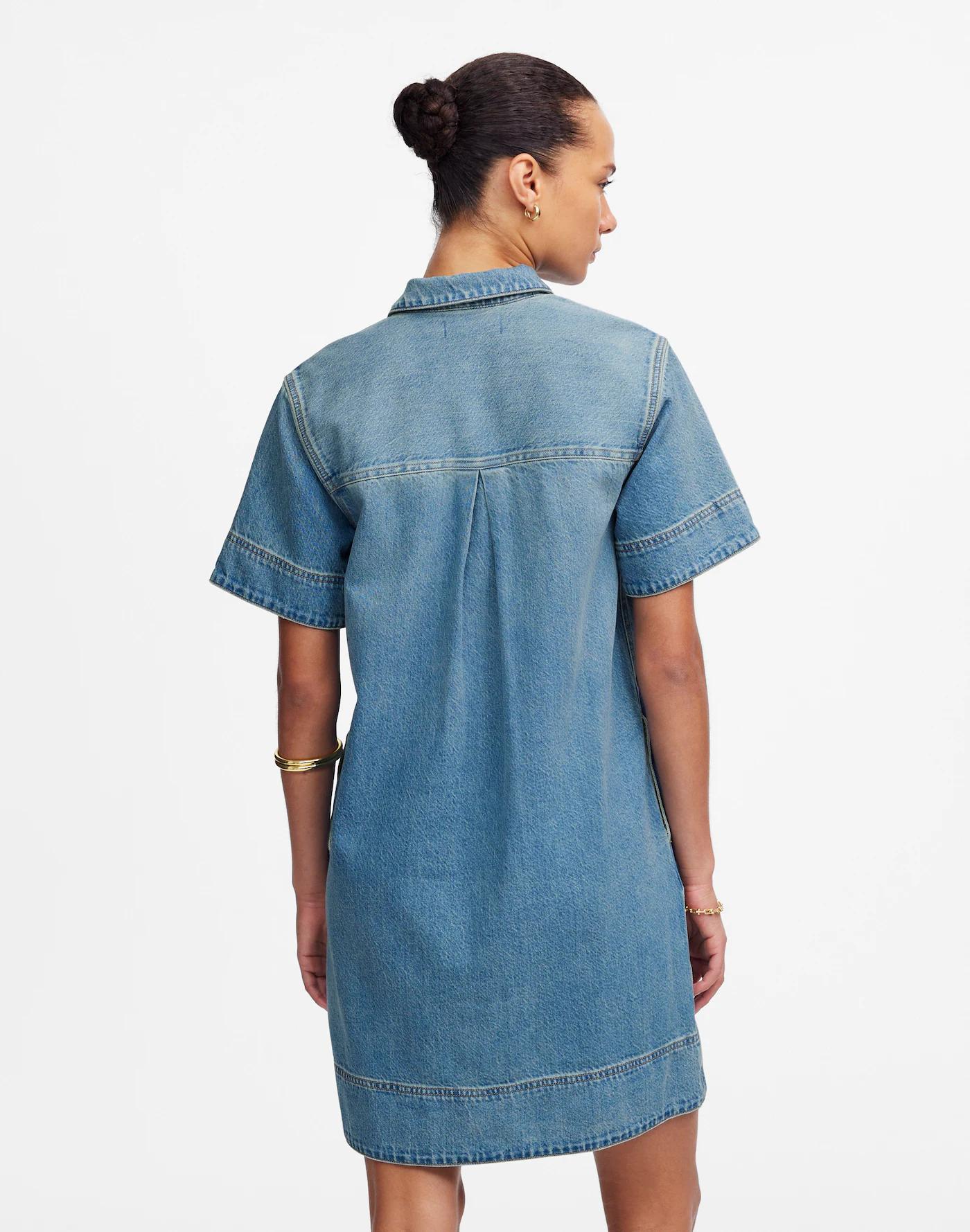 Denim Popover Dress Product Image