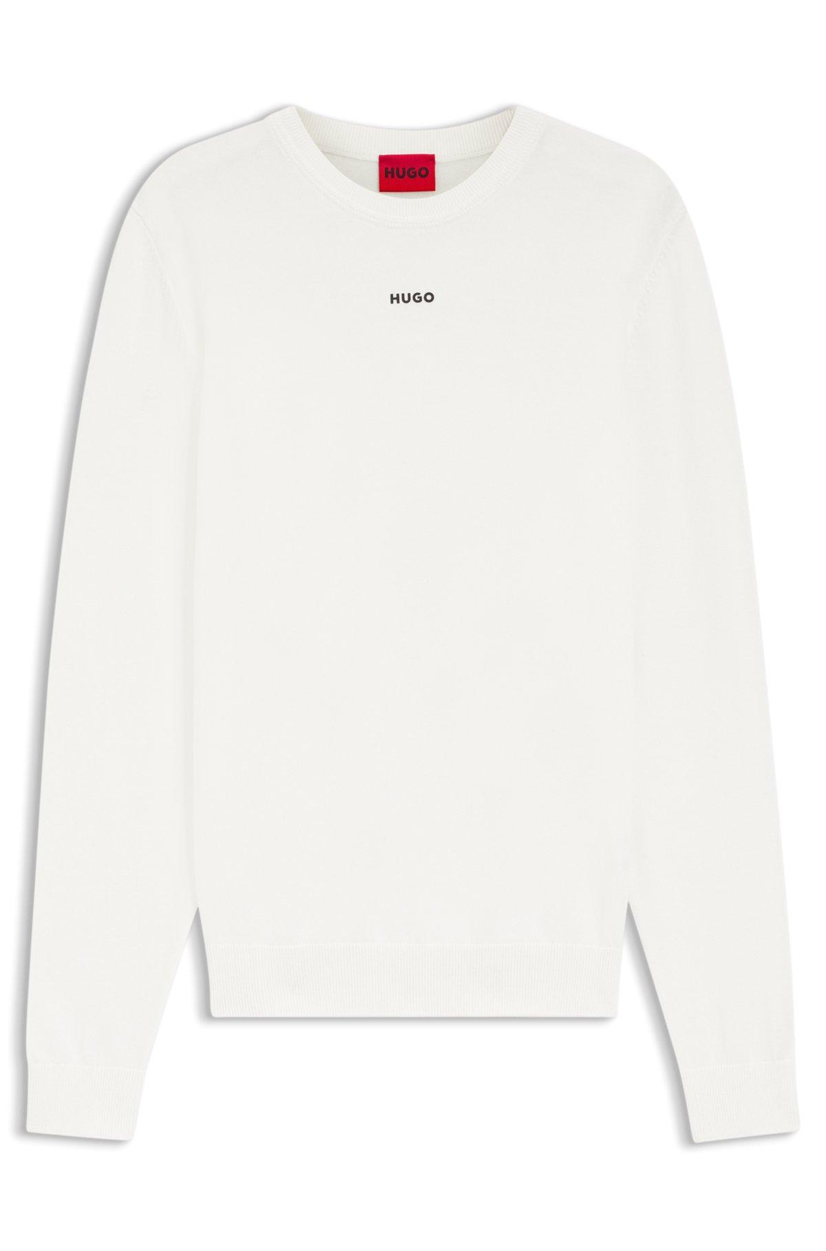 Logo-detail sweater in cotton Product Image