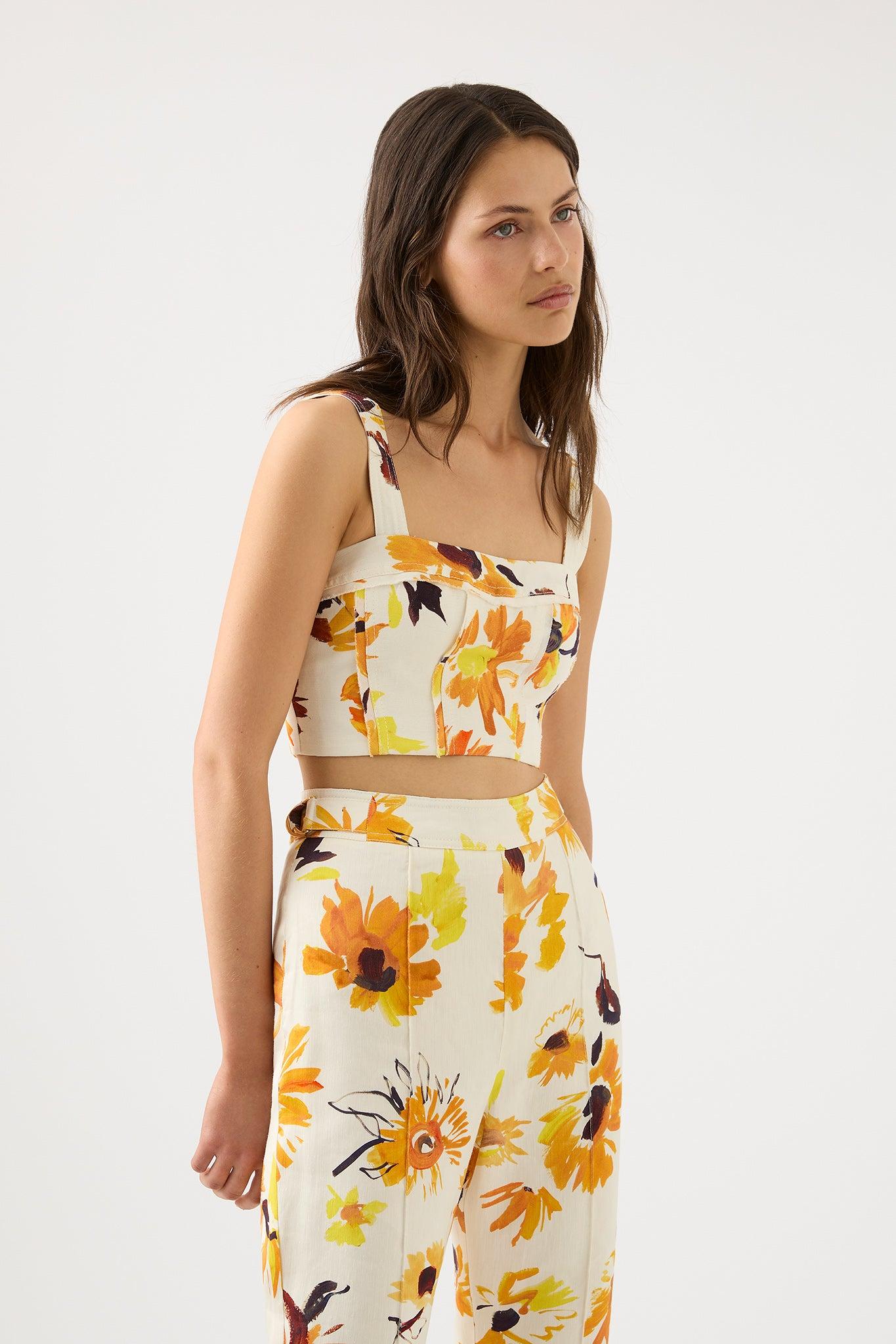 Meadow Panelled Bustier Top Product Image