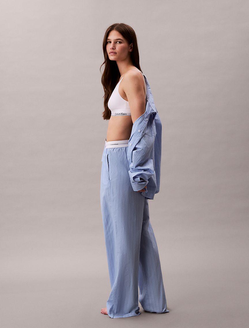 Cotton Poplin Logo Waistband Pants Product Image