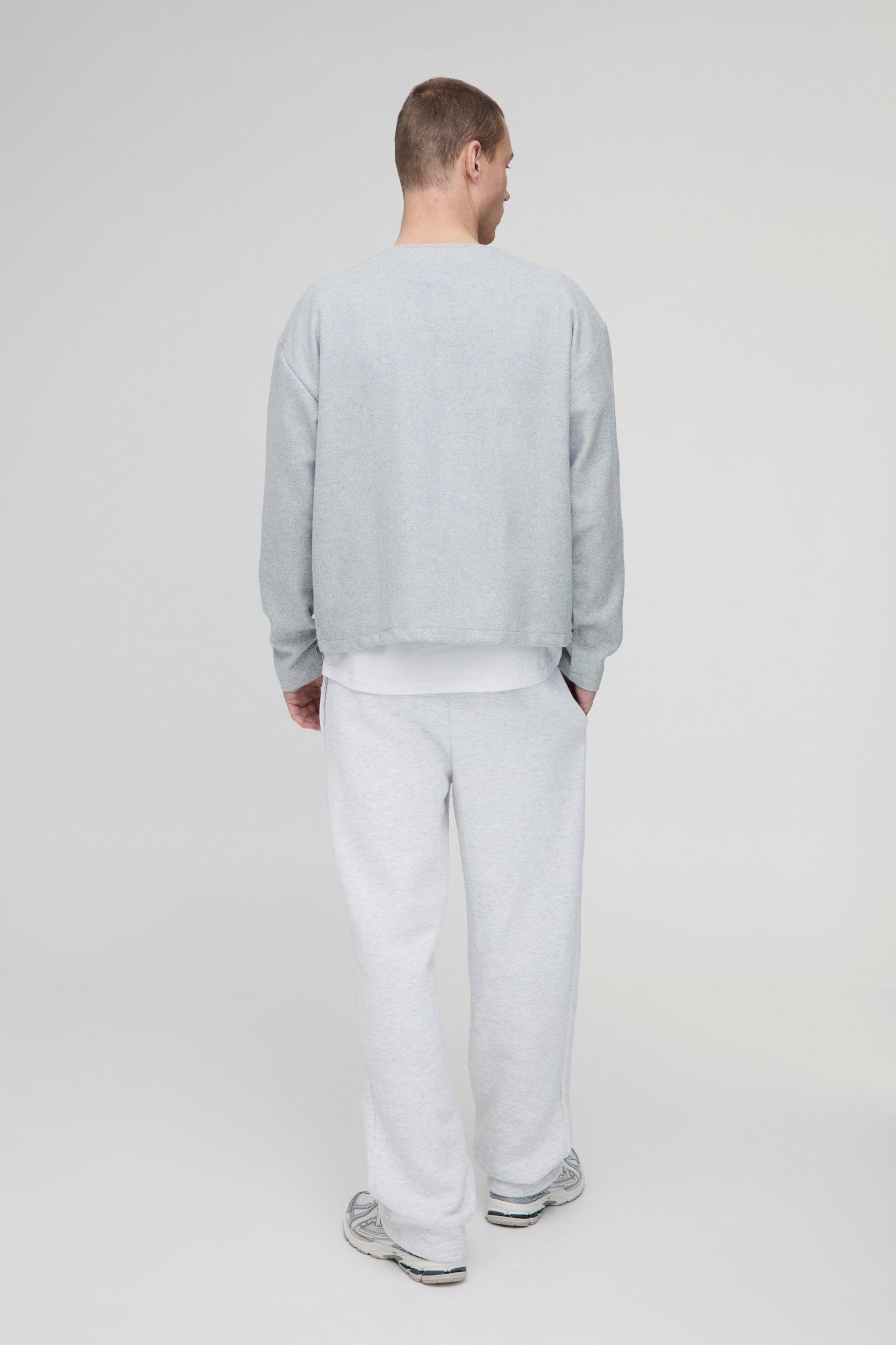 Boxy Wool Look Knitted Cardigan | boohooMAN USA Product Image