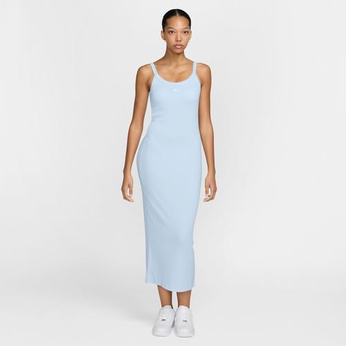 Womens Nike Sportswear Chill Knit Tight Mini-Rib Tank Top Dress | HJ0710-423 Product Image
